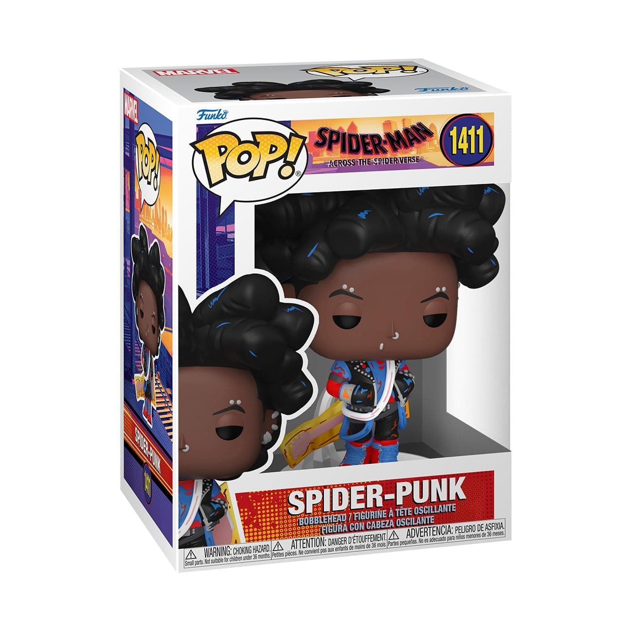 Marvel Spider-Man Across the Spider-Bath Spider-Punk Figure Funko Pop! ACROSS THE SPIDERVERSE Spider-Punk (UNMASKED) Spider-Man Marvel Funko