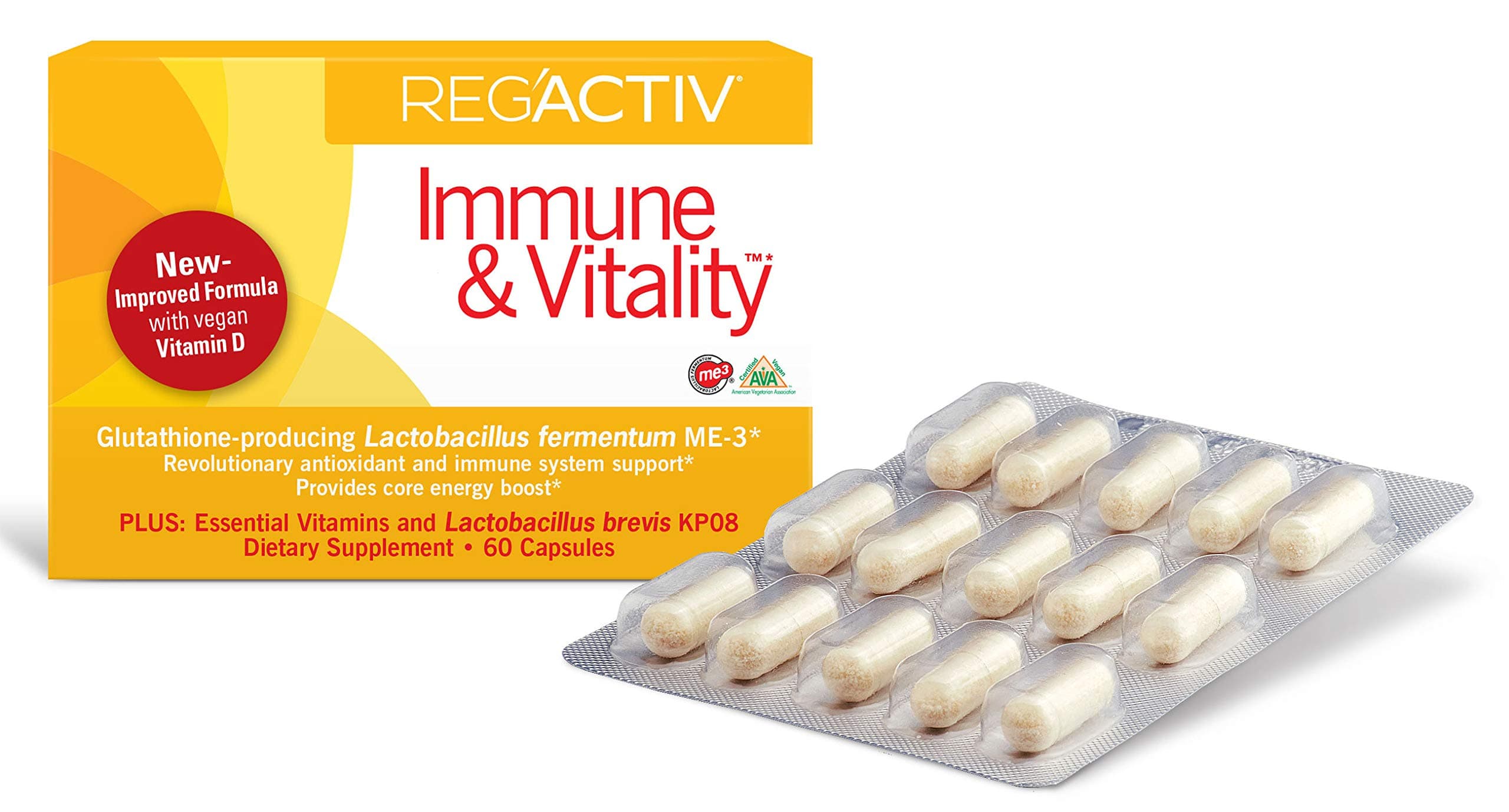 Essential Formulas - Reg'Activ Immune & Vitality - 60 Capsules