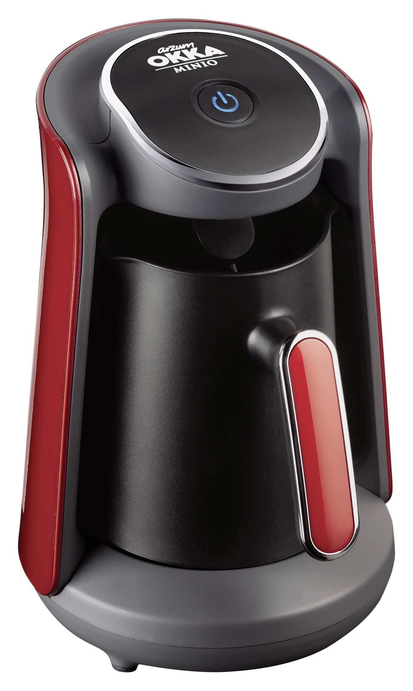 Arzum OK004-N Automatic Turkish Coffee Maker, Plastic, 480 W, Red/Chrome