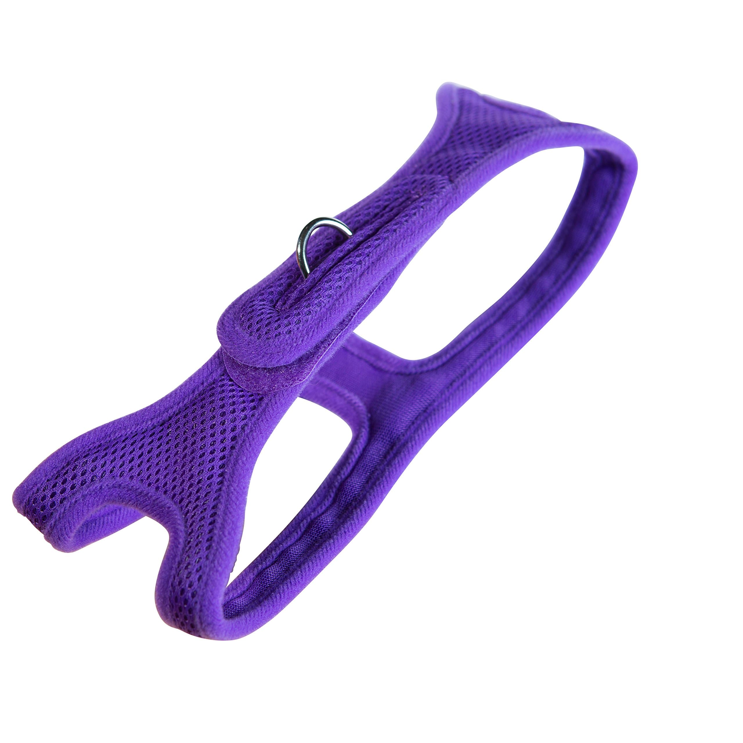 Velpro Mesh Pet Shoulder Harness Collar, 14", Purple