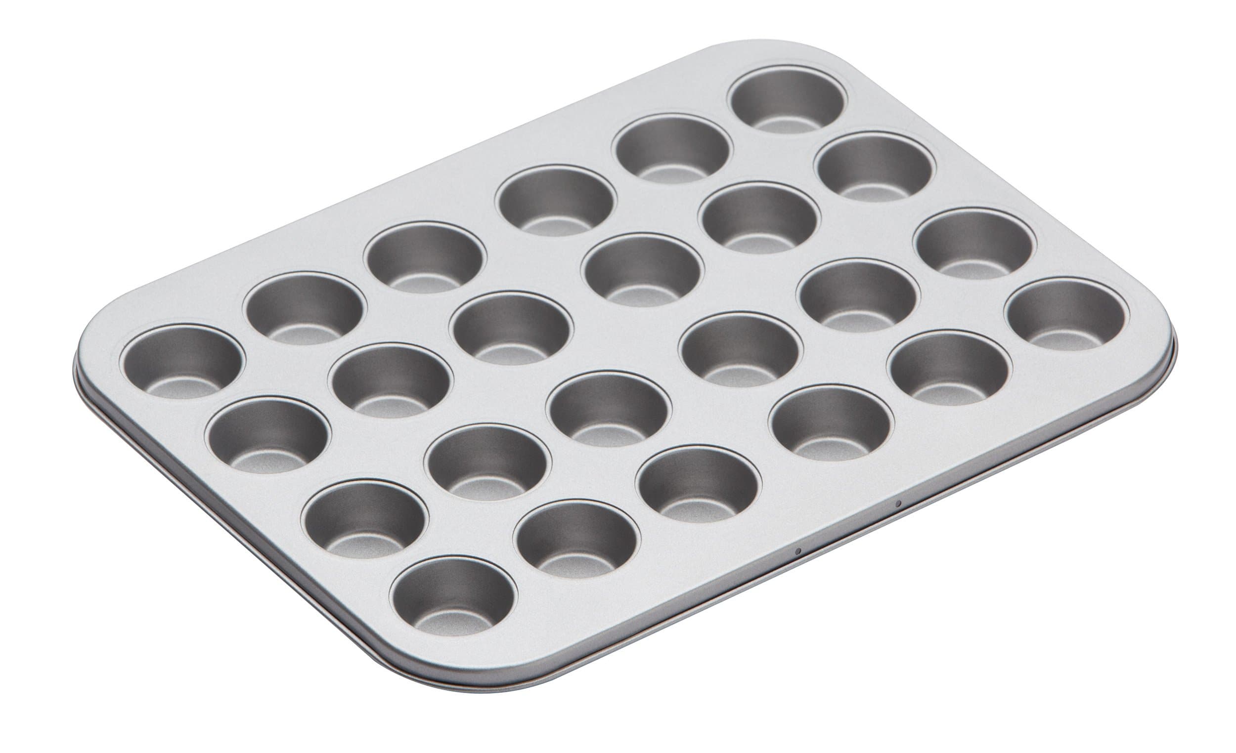 Kitchencraft Non-Stick Twenty-Four Hole Mini Bake Pan, 35X27Cm, Card Insert