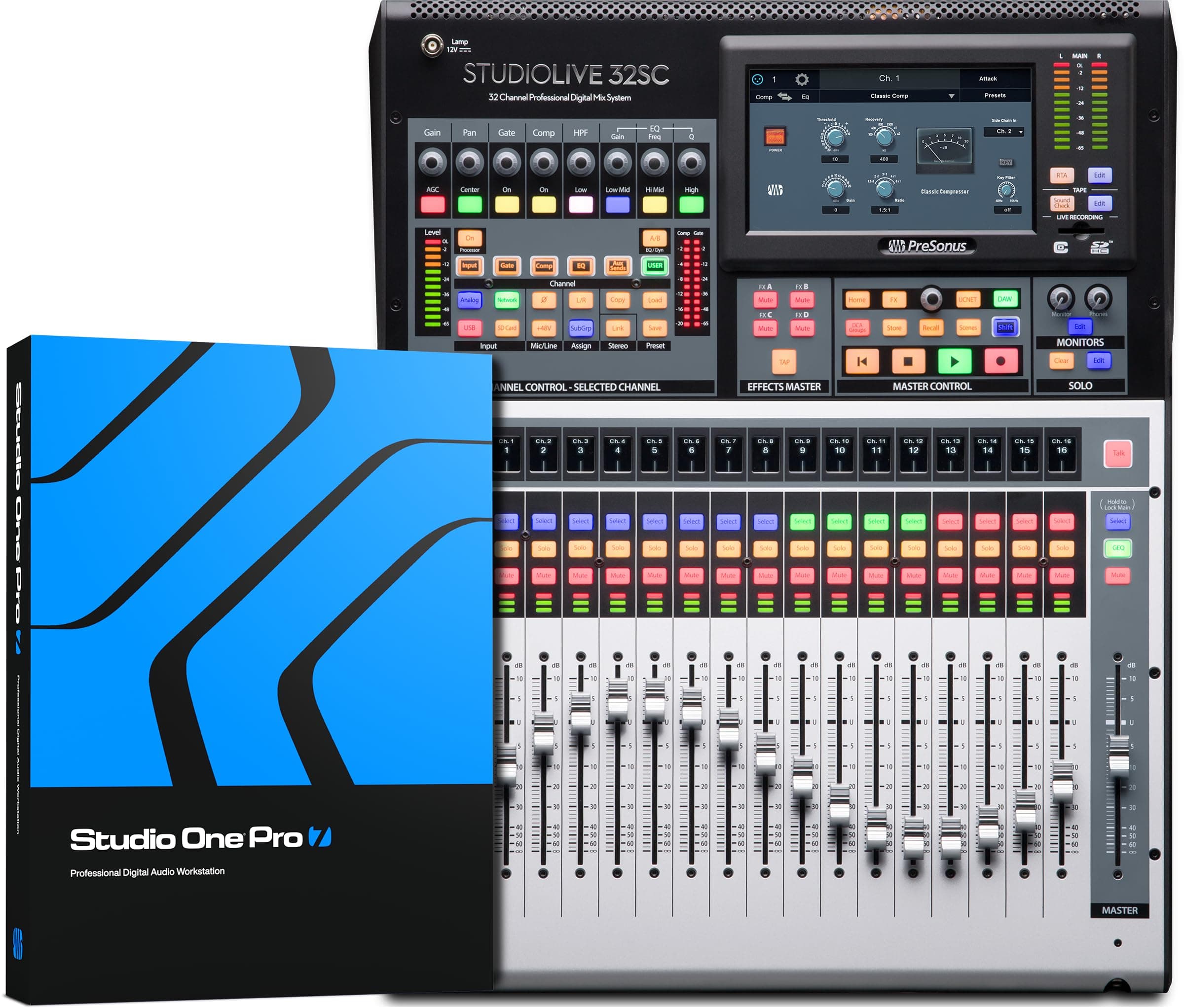 PreSonus StudioLive Series III 32SC Digital Console Mixer with Studio One Pro Software