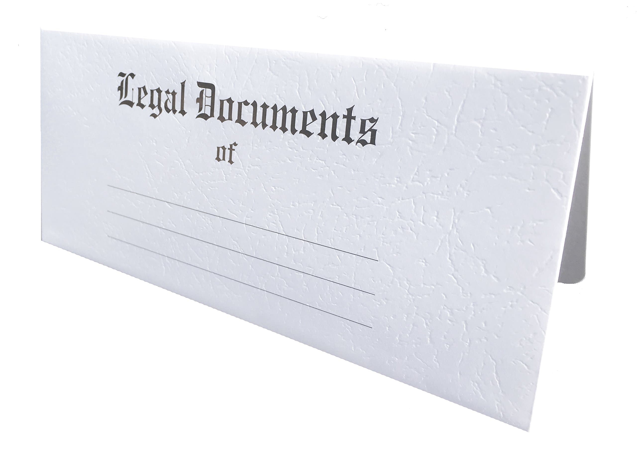 Legal Document Envelopes, 10 Pt. White Marble Crush 4 1/2" x 10 1/4", 25 per Box