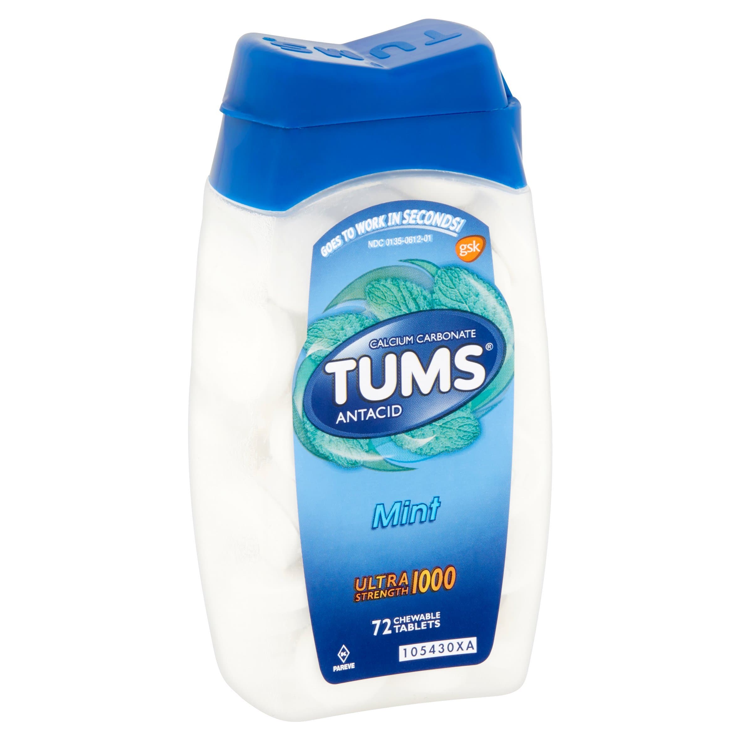 TUMS Ultra 1000 Mint Size 72 Count (pack of 2 )