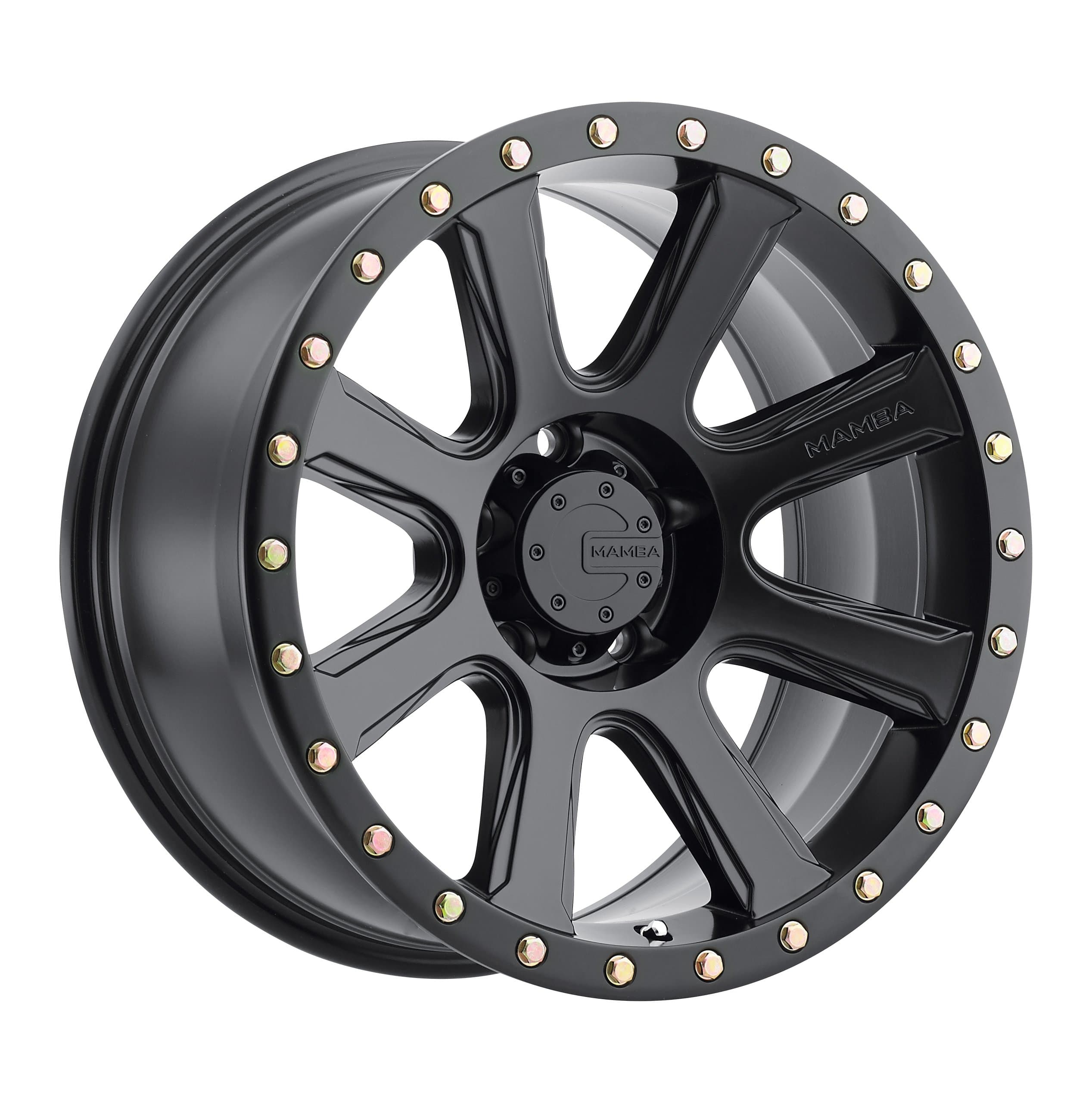 Mamba M16 Matte Black Wheel with Painted and tpms (18 x 9. inches /5 x 127 mm, -6 mm Offset)