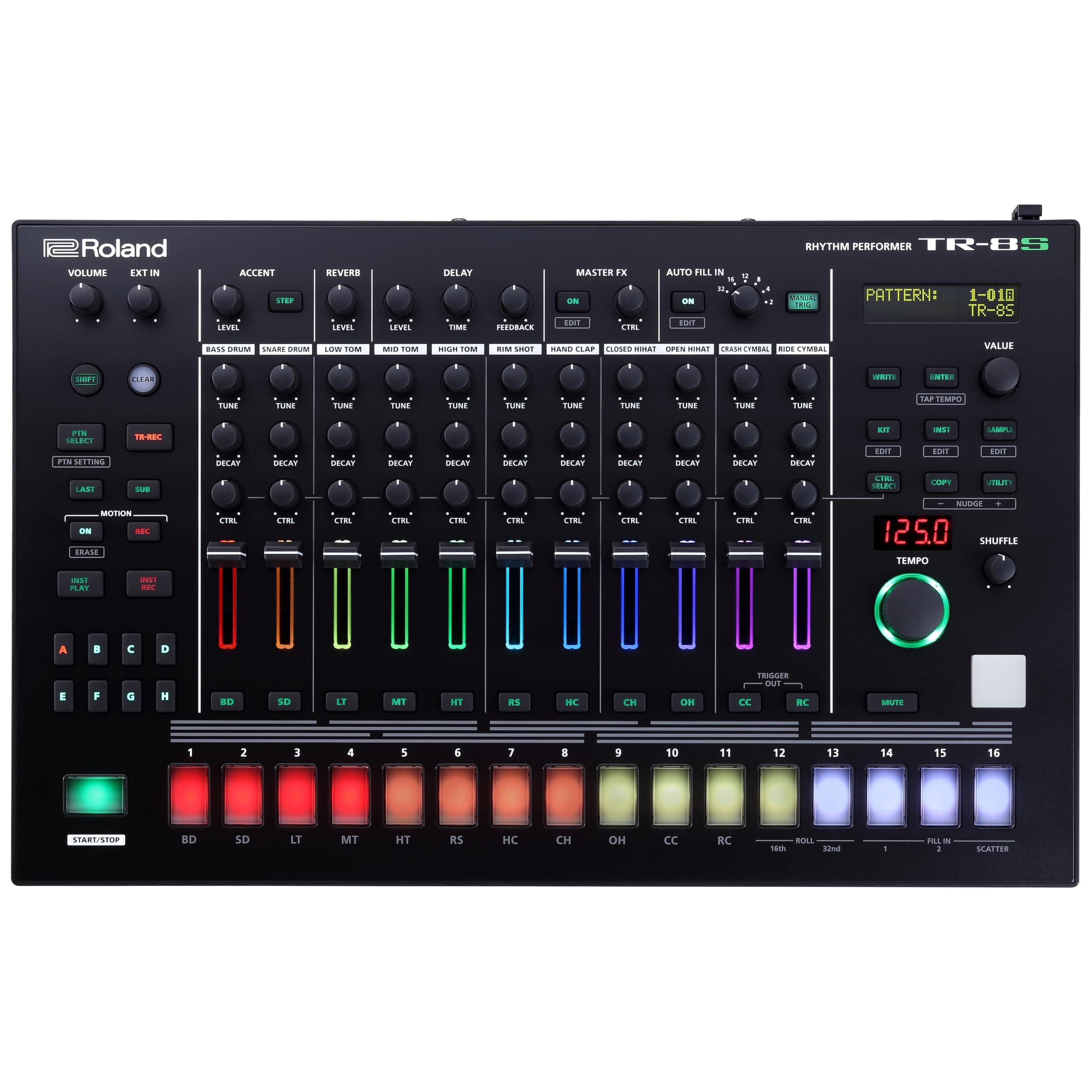 TR-8S Rhythm Performer | Advanced Drum Machine with Classic TR Drum Sounds Including the TR-808, TR-909, TR-707, TR-727, TR-606 & CR-78 | ACB Technology | 128 Kits | Customizable Effects