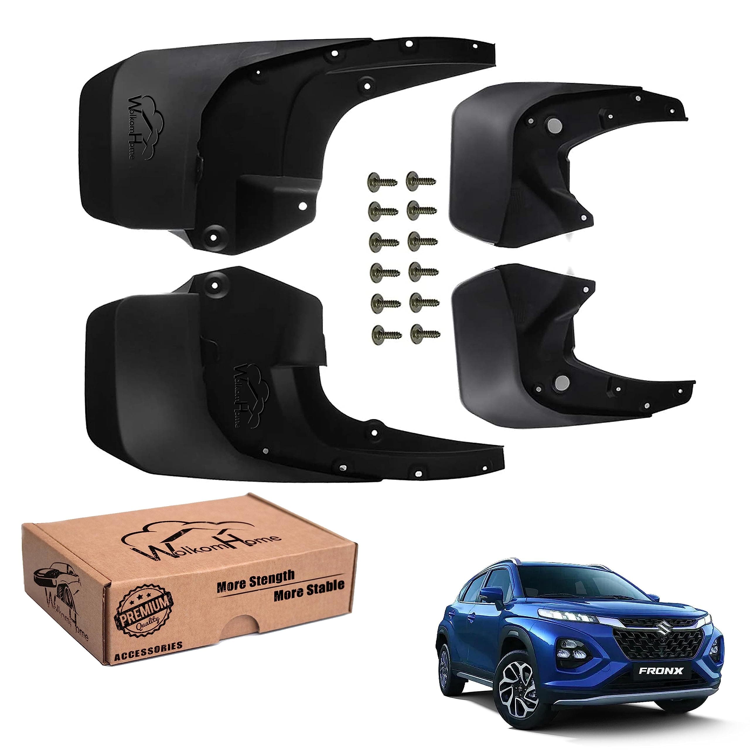 WolkomHome Car O.E Type Mud Flaps Mud Guard for FRONX