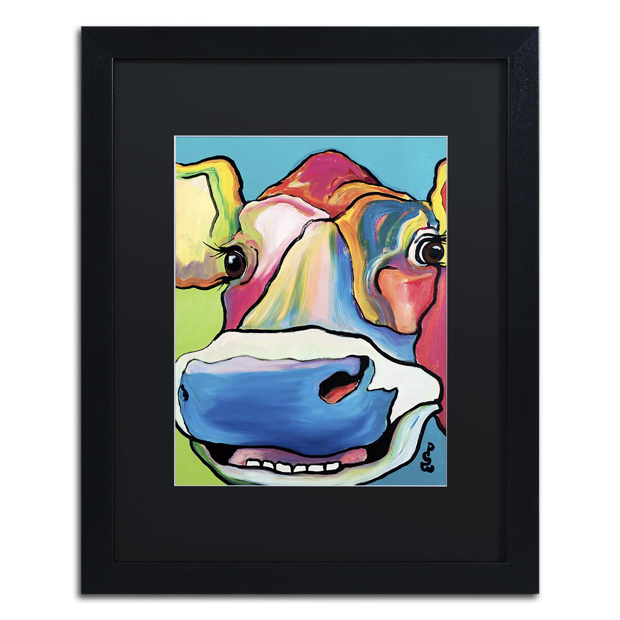 Dairy Queen by Pat Saunders-White, Black Matte, Black Frame 16x20-Inch