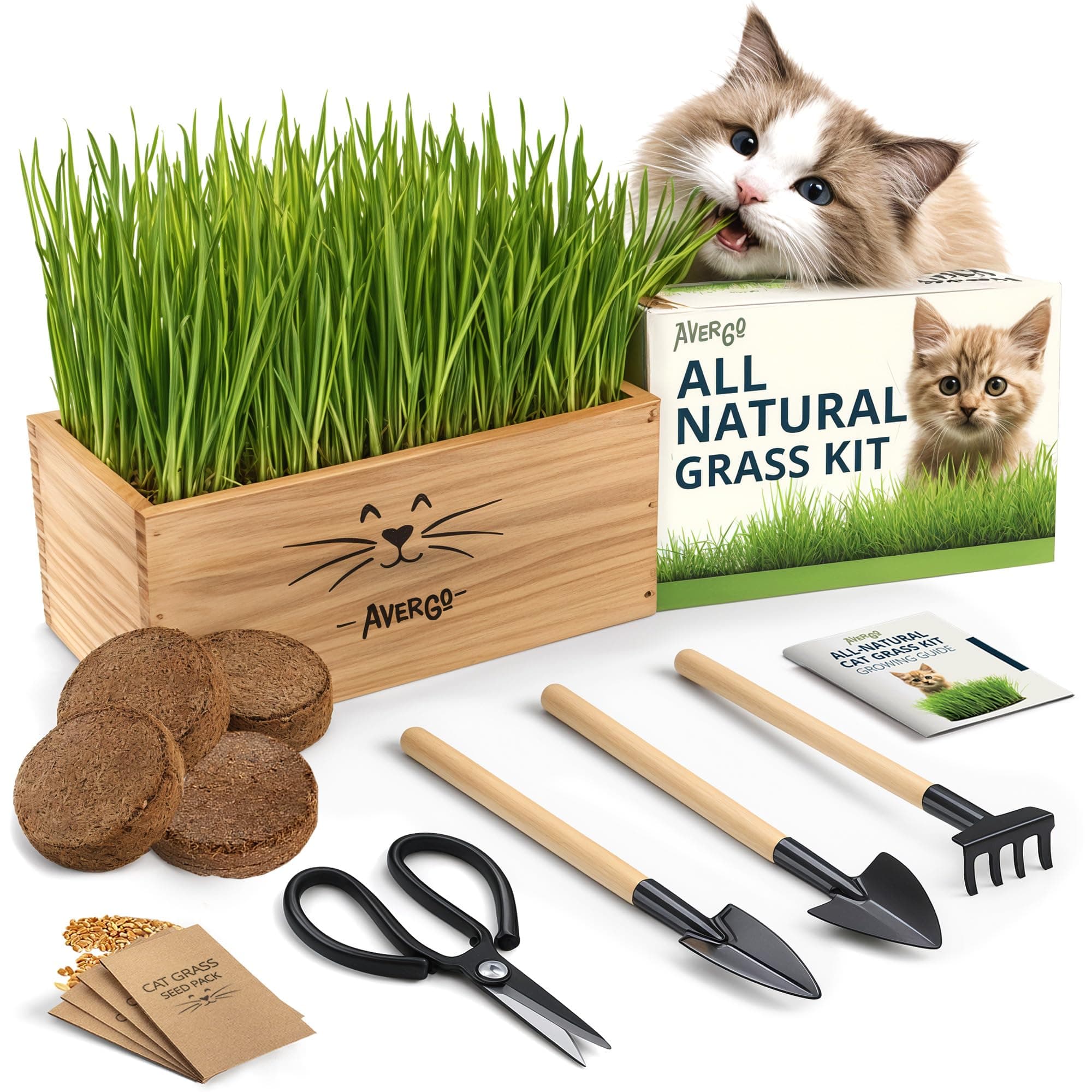 Cat Grass Wooden Kit