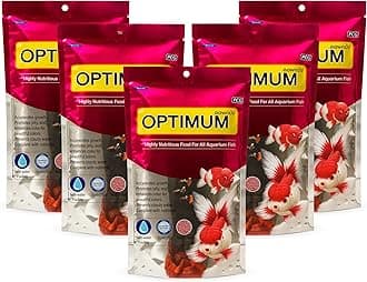 Foodie Puppies Optimum Nutritious Fish Food for All Aquarium (200g - Pack of 5 (Mini)) | Highly Digestible & Added with Fish Meal, Corn Protein Meal & Fish Oil with Free Key Ring