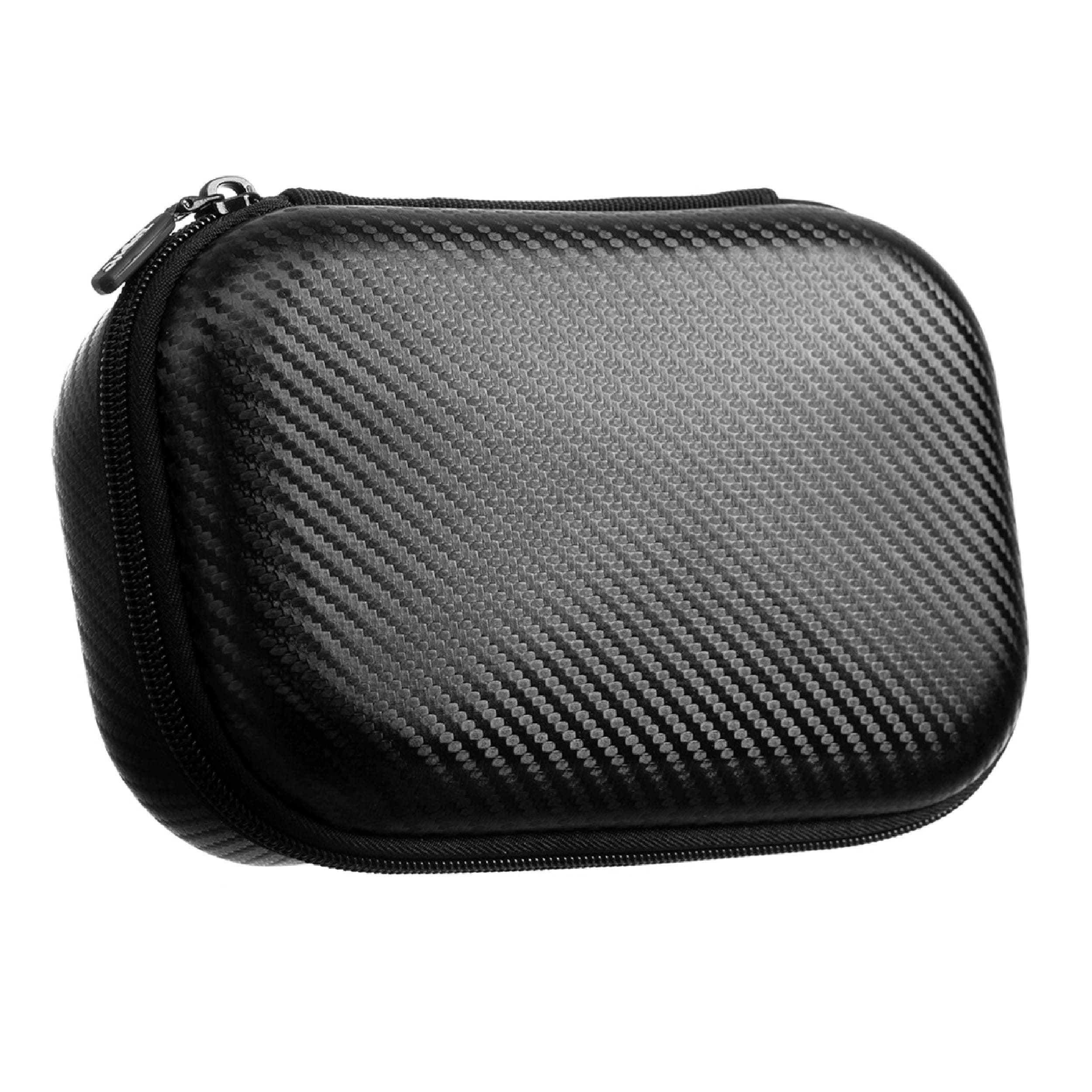 Black Carbon Pencil Case, EVA Pencil Box, Durable Storage Organizer, School Supplies and Cable Holder