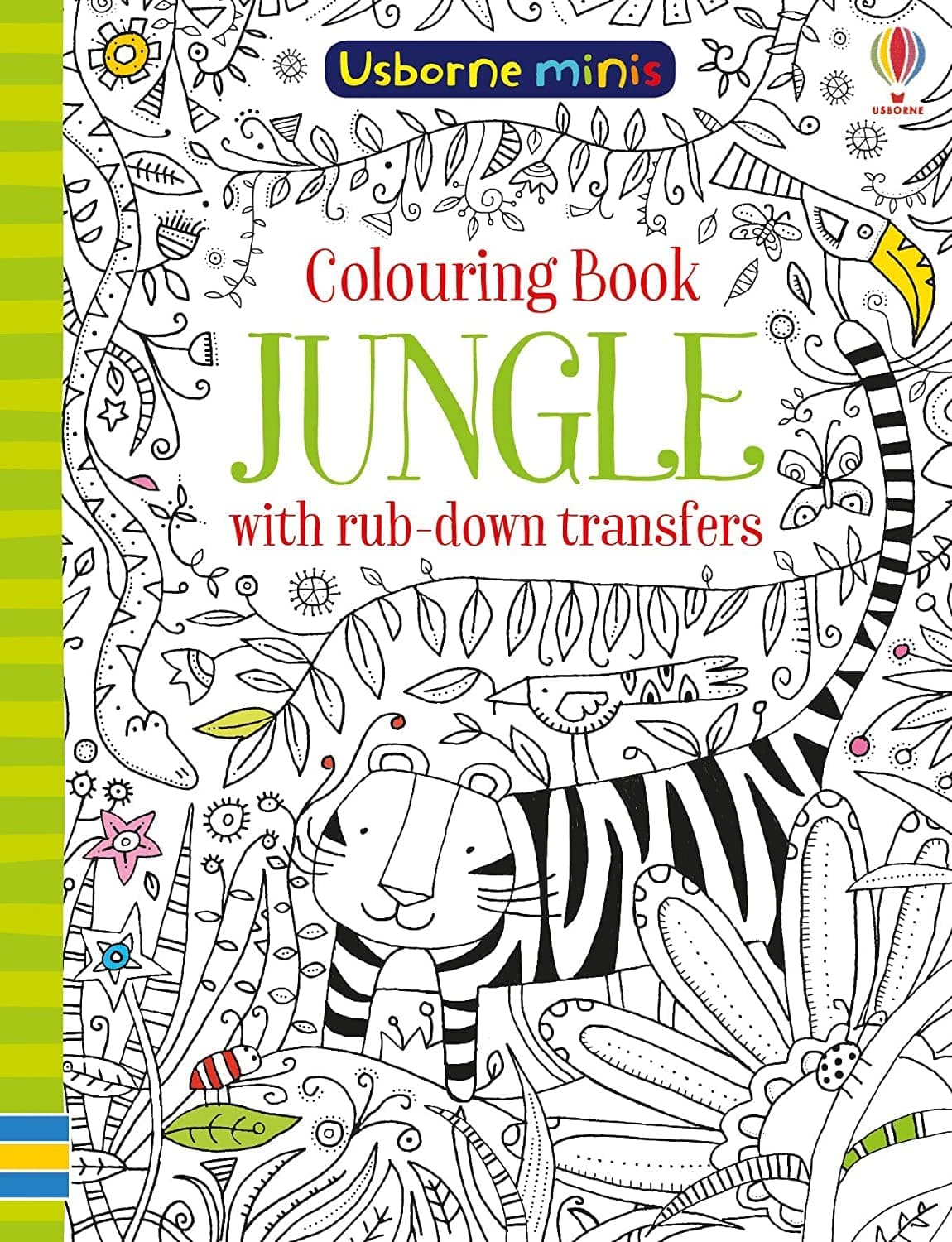 Usborne GB Colouring Book Jungle with Rub Downs