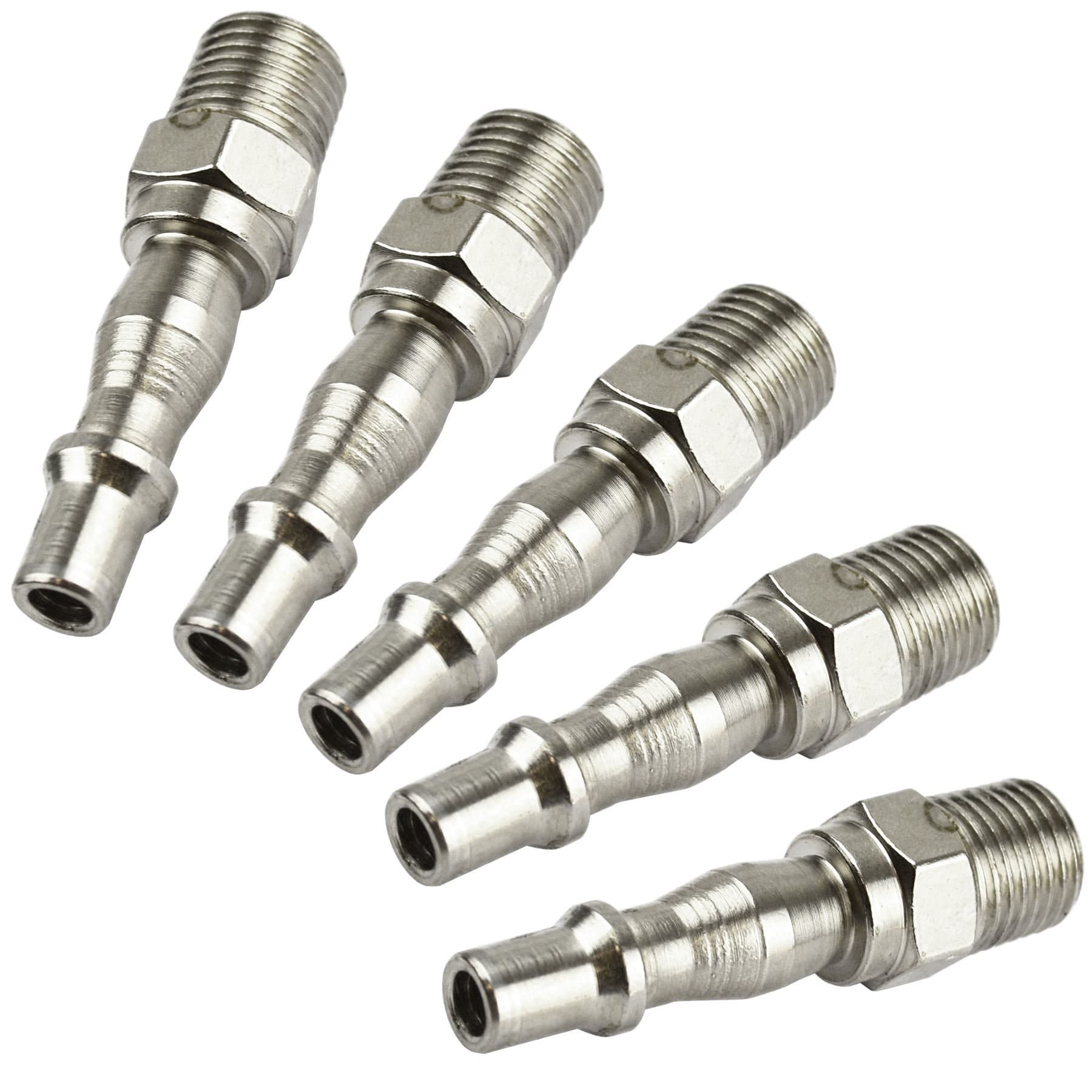 Air Line Hose Fitting Connector Quick Release 1/4 Male Thread 5pk FT10 by AB Tools