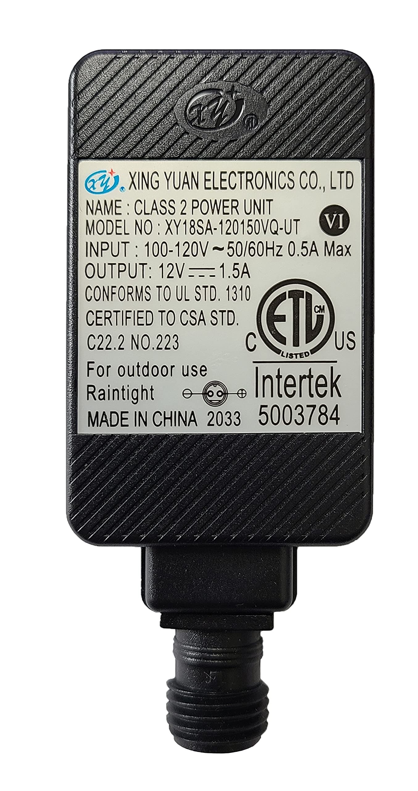 Yard Inflatable Lights Adapter Power Supply Adaptor 12Vdc 1.5A 1500mA 1.5Amp