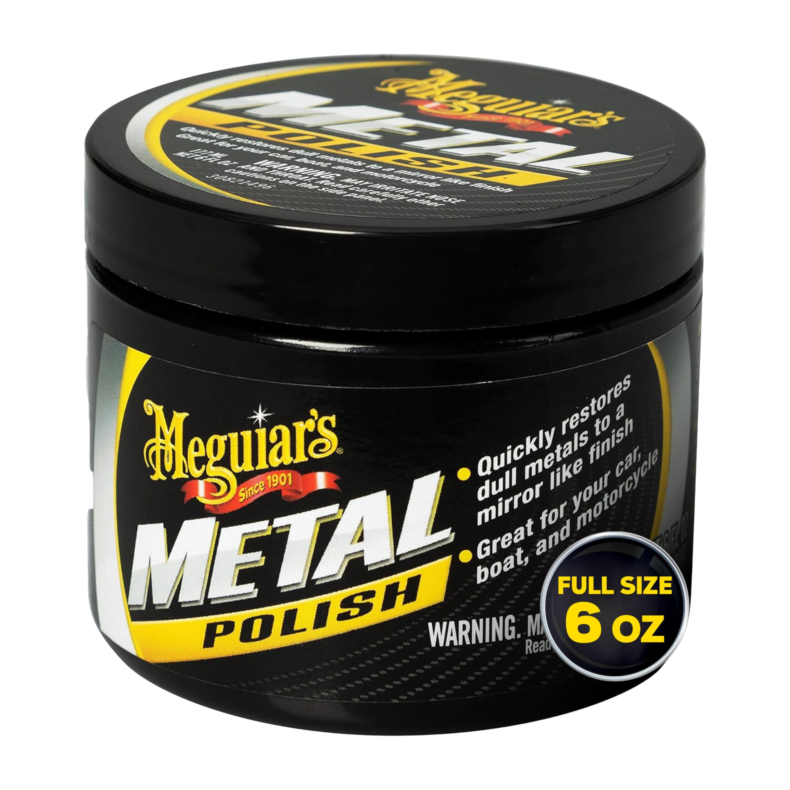 Meguiar's G211606 Metal Polish, 6oz.