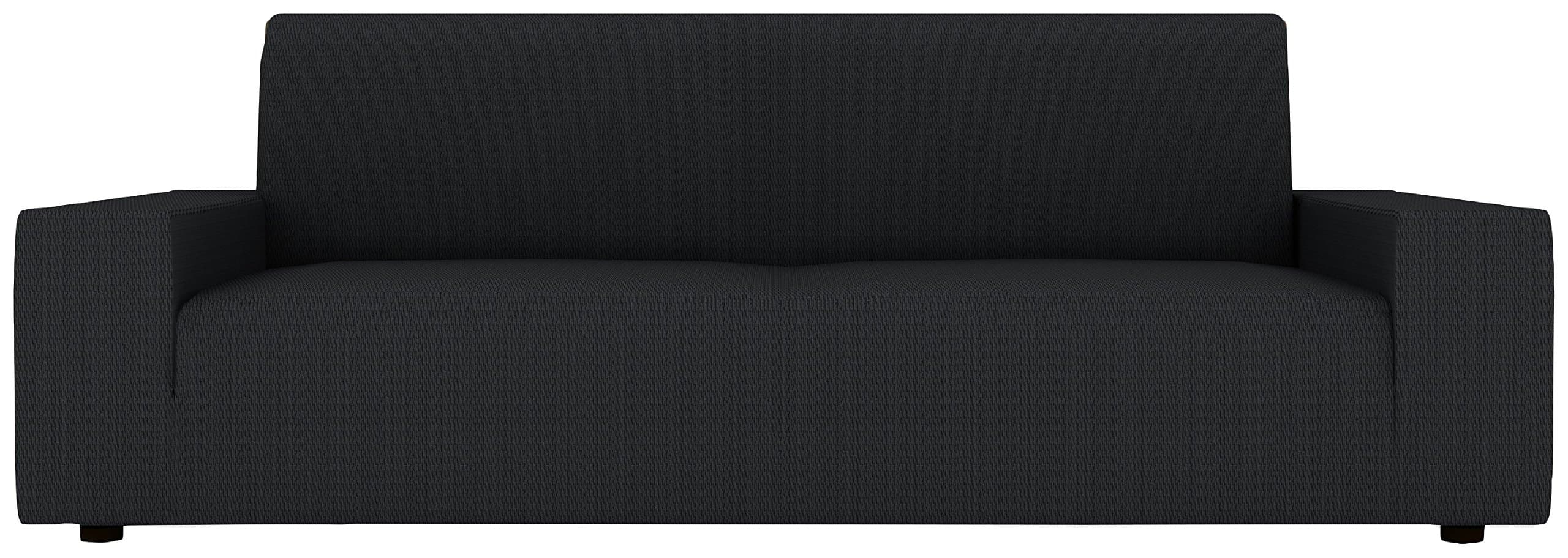 Eiffel Textile Kivik Designer Sofa Cover 3 Seater 150 x 195 x 2 cm Black