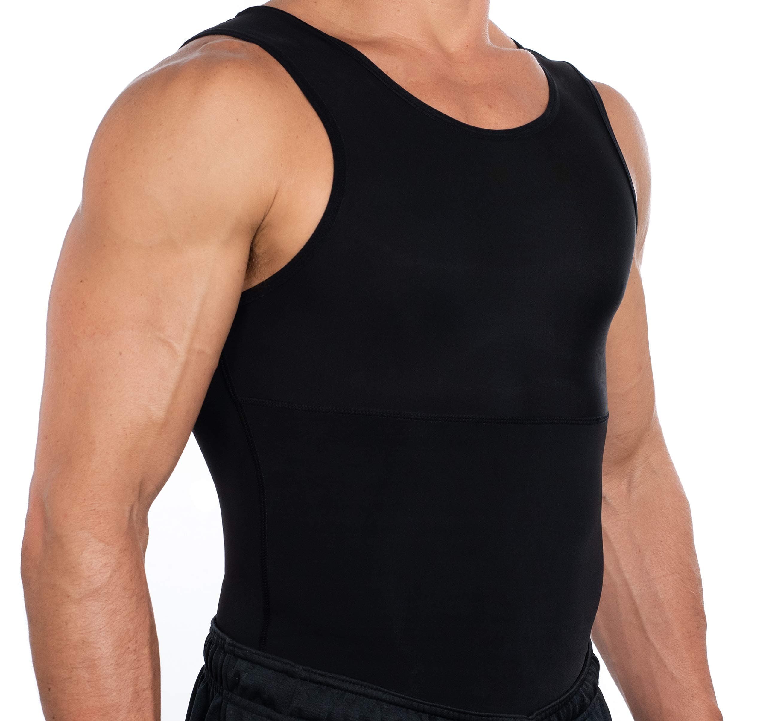 Esteem Apparel Men's Compression Shirt Slimming Body Shapewear Undershirt