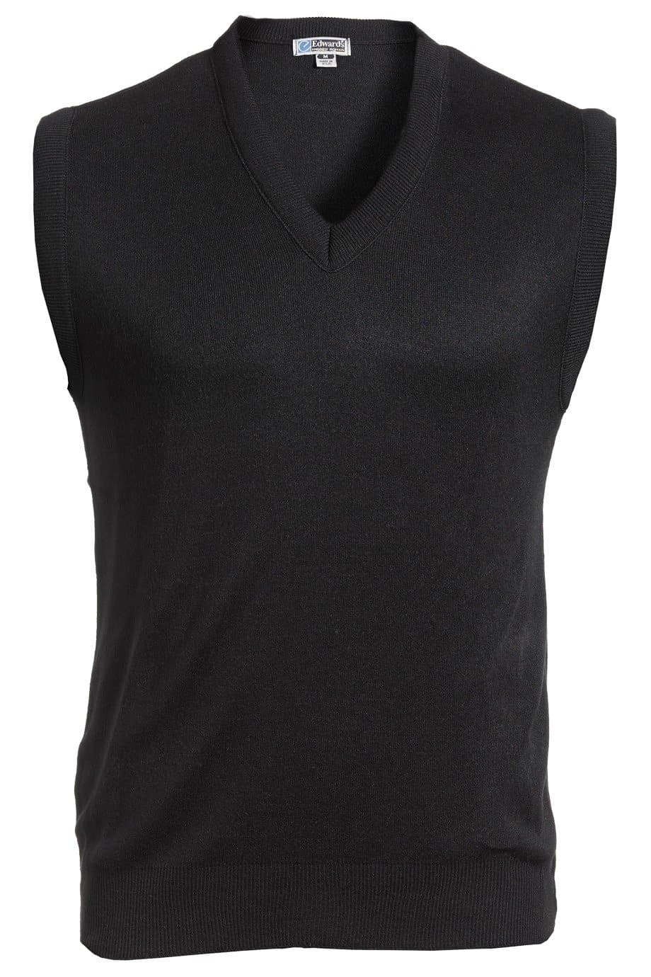 Ed Garments 165 Value V-Neck Vest - Black - Small