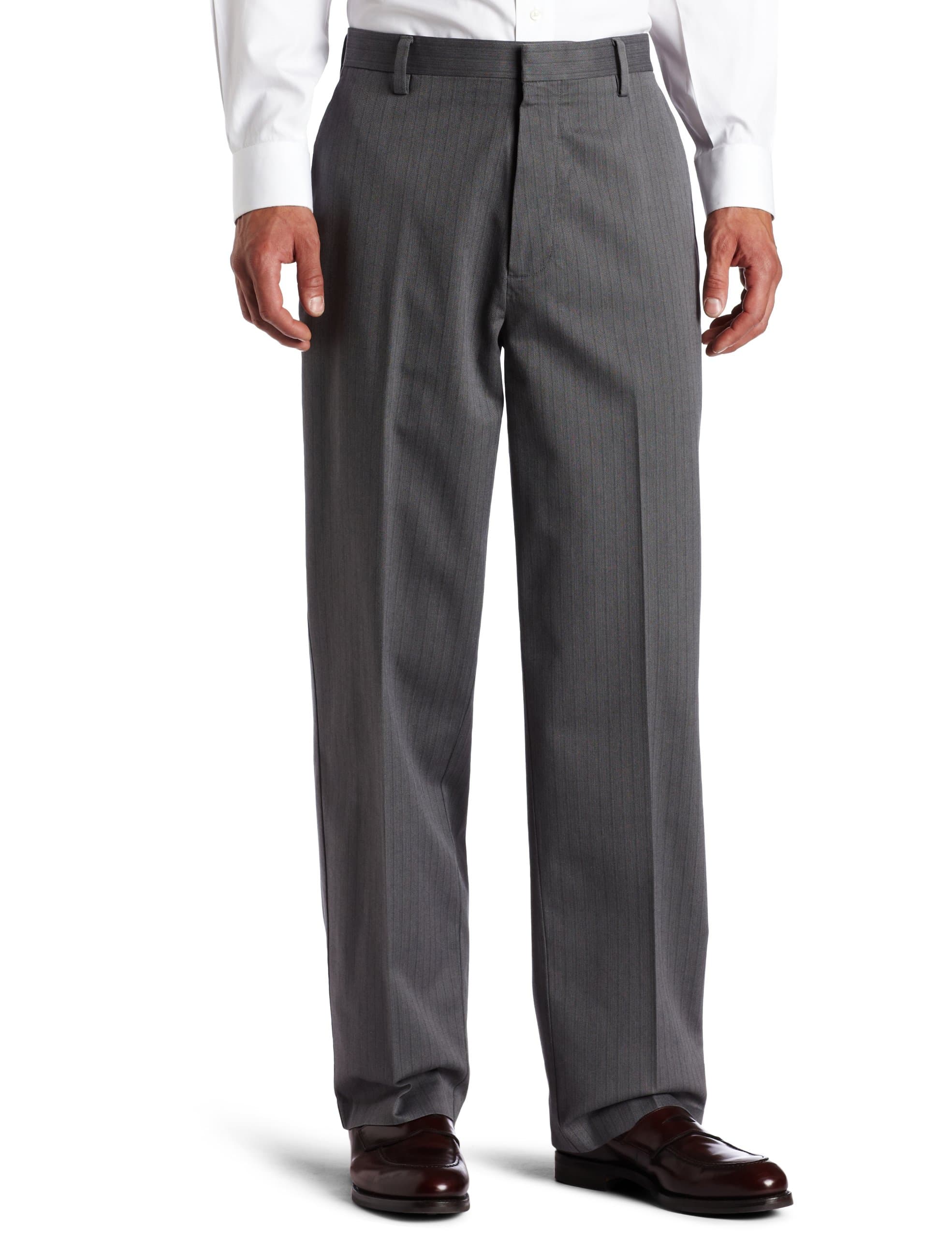 Dockers Men's Never Iron Essential Khaki D3 Classic-Fit Flat-Front Pant