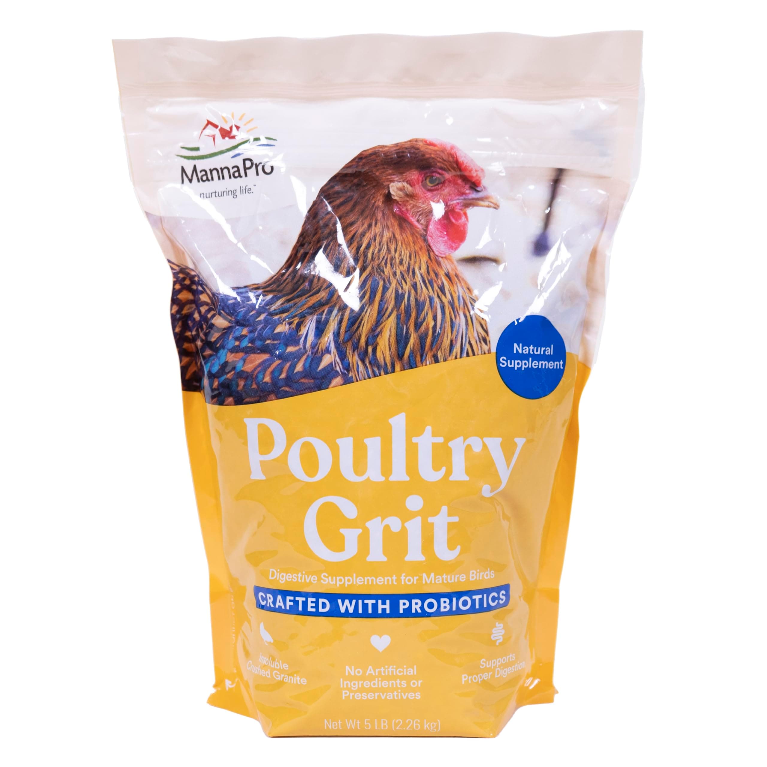 Manna Pro Poultry Grit with Probiotics, 5 lbs.