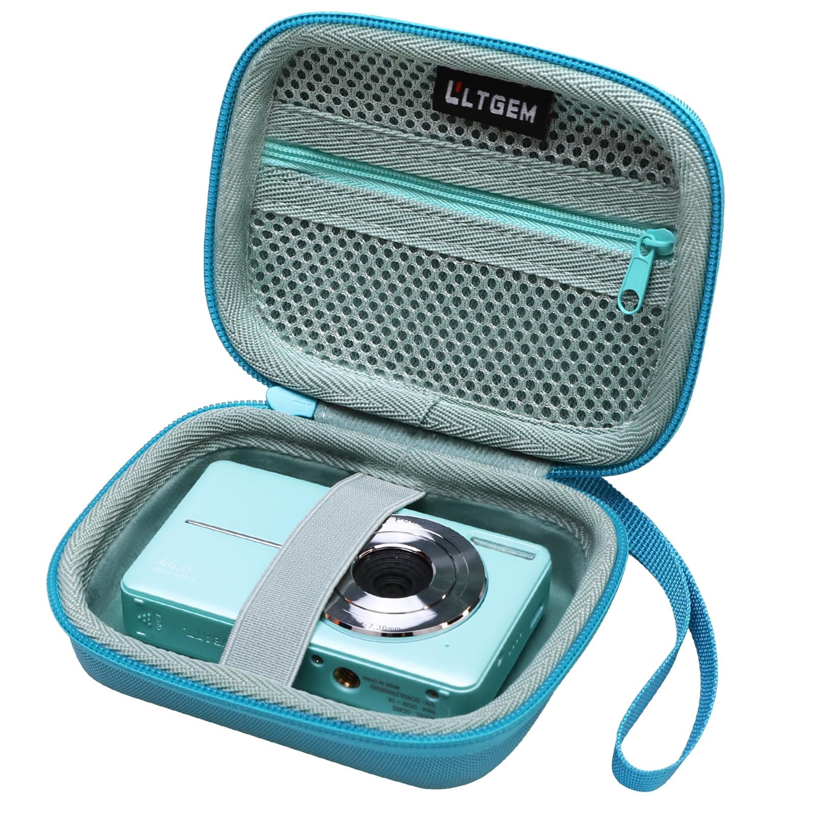 L LTGEMDigital Camera Case Compatible with CAMKORY/KODAK/Fleafer/Lecran/Qumcou/Anteam/ROQIOO/Anteam/QUOLODOO Digital Camera, USB Cable and SD Card,Mint Green