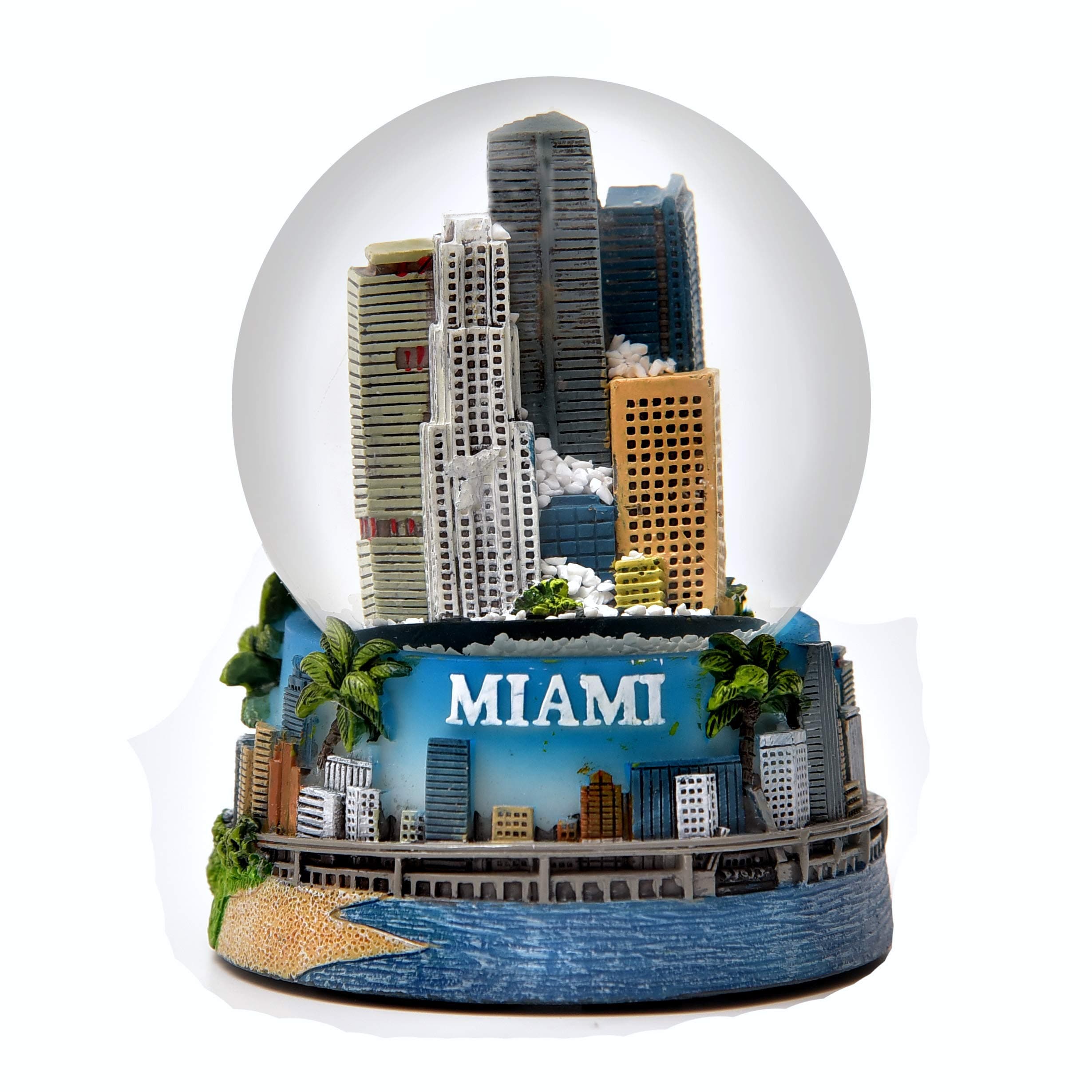 Miami Florida Color Snow Globe 65mm