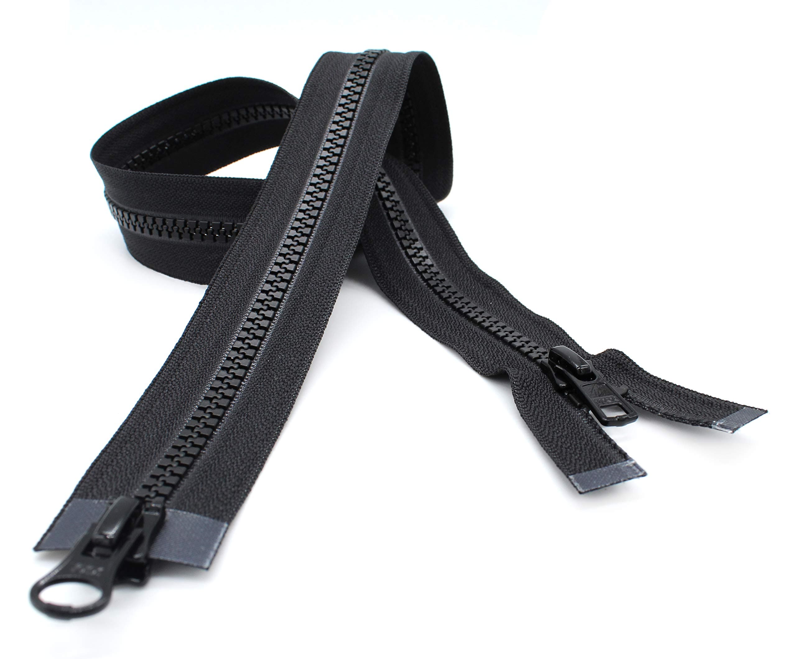 Vislon 2-Way Separating Zipper, 30", Black