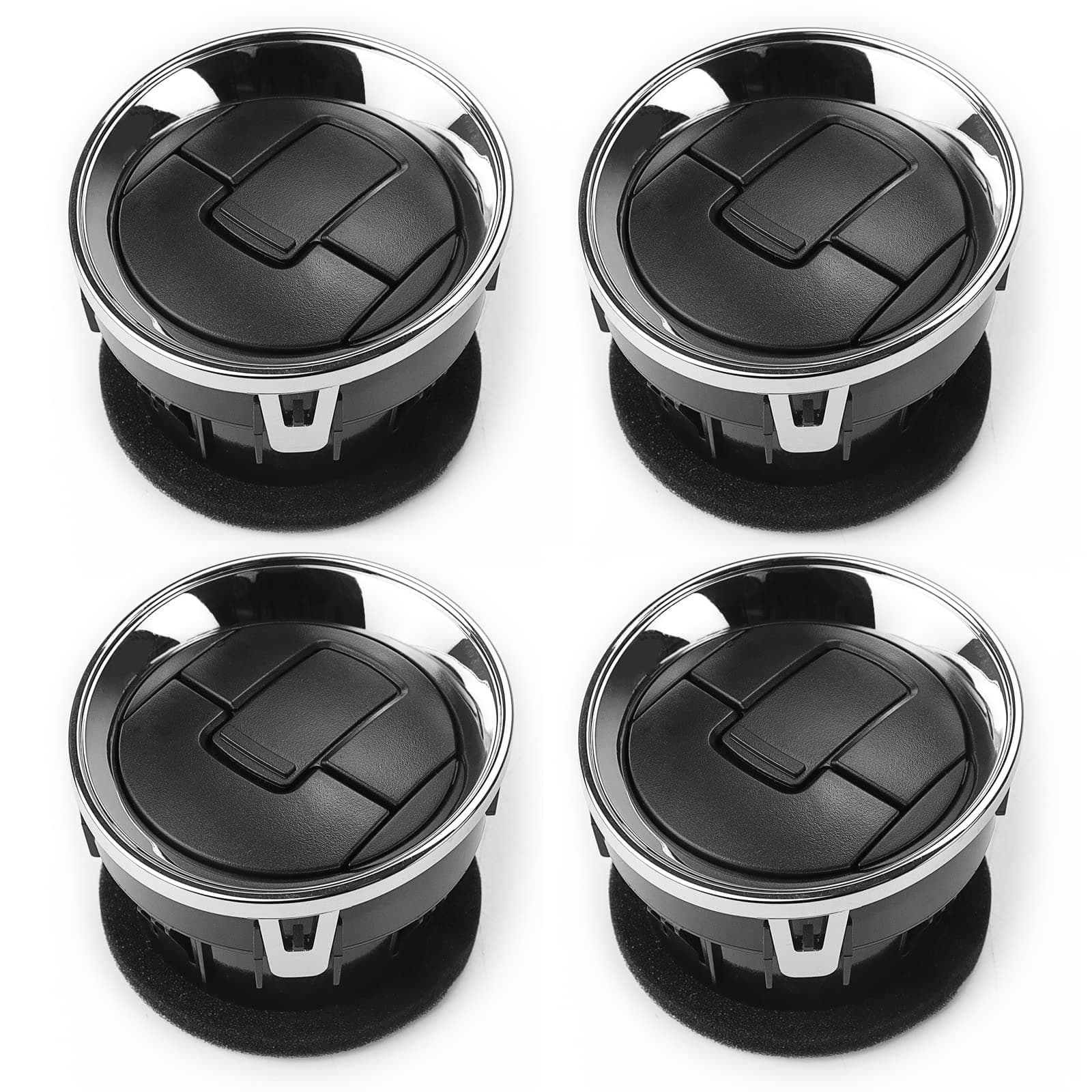 - USTAR Chrome Black Dash HVAC AC Vent Heater Air Vent Fit for Ford F150 Lobo 2009-2014 AL3Z19893BA 4Pc Pack