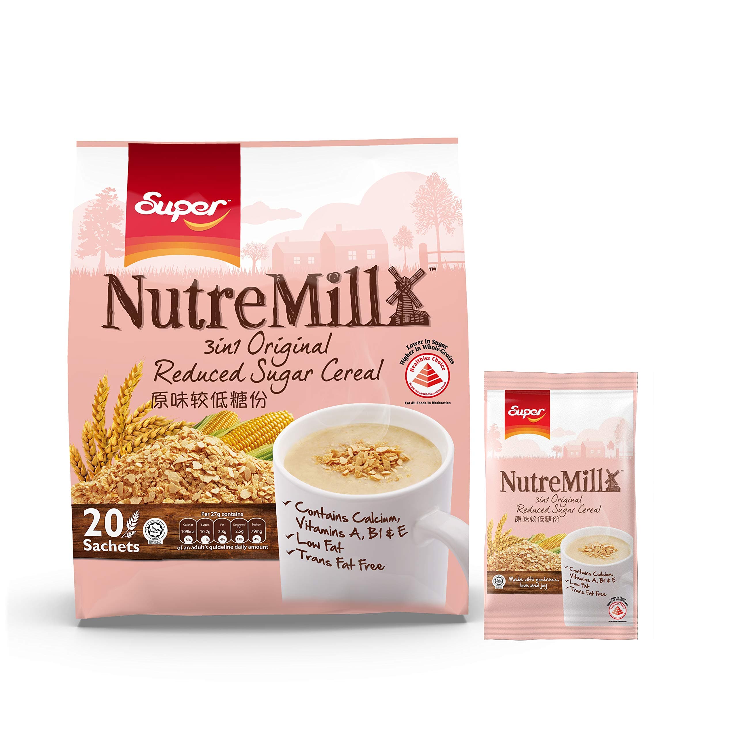 SUPER NutreMill 3in1 Cereal Original Reduced Sugar