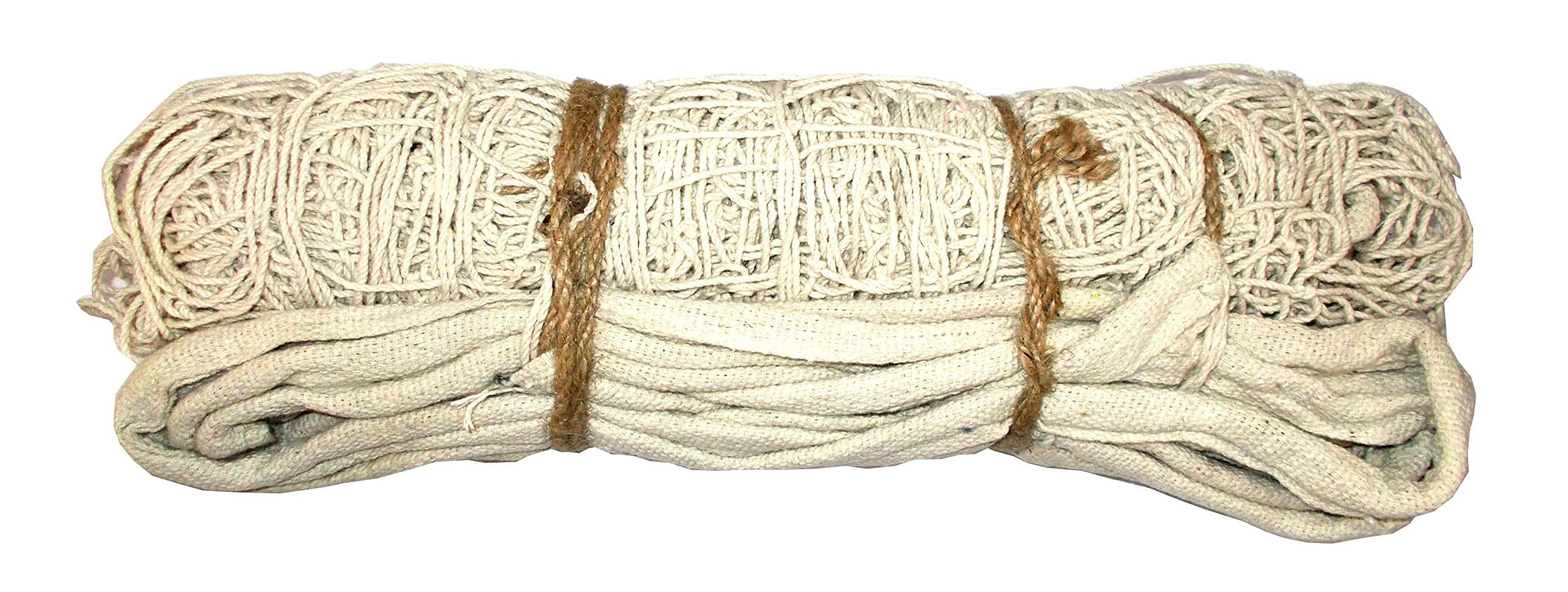 Netco PowerCotton Volleyball Net (Standard Size, White)