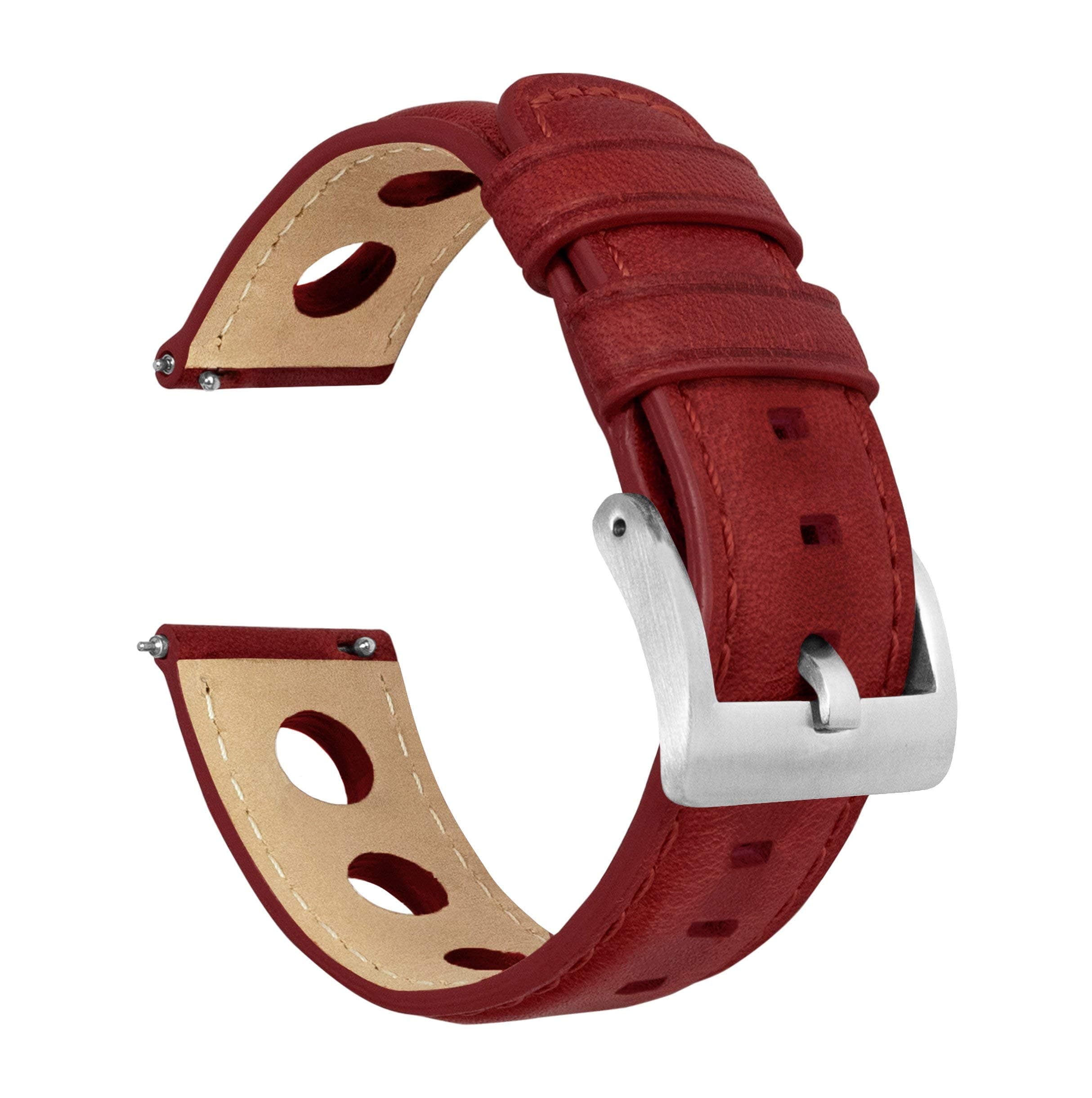 BARTON Rally Horween Leather Straps - Quick Release - Choose Color - 18mm, 19mm, 20mm, 21mm, 22mm, 23mm & 24mm Watch Bands