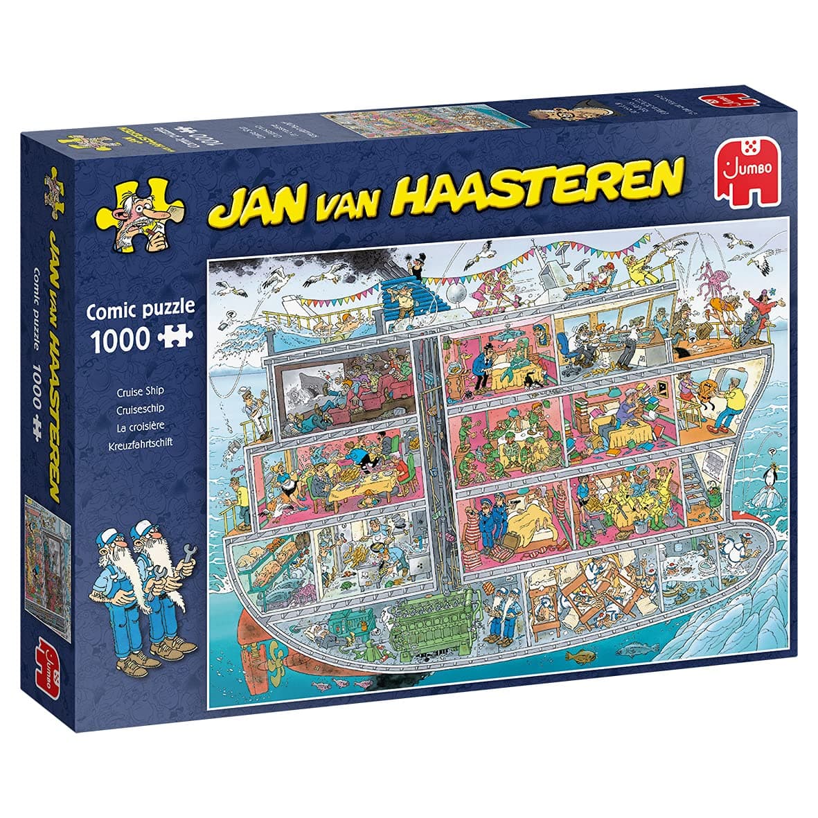 Jumbo, Jan Van Haasteren - 'Cruise Ship' Unique Comic Fun Designed Jigsaw Puzzle for Adults - 1,000 Piece