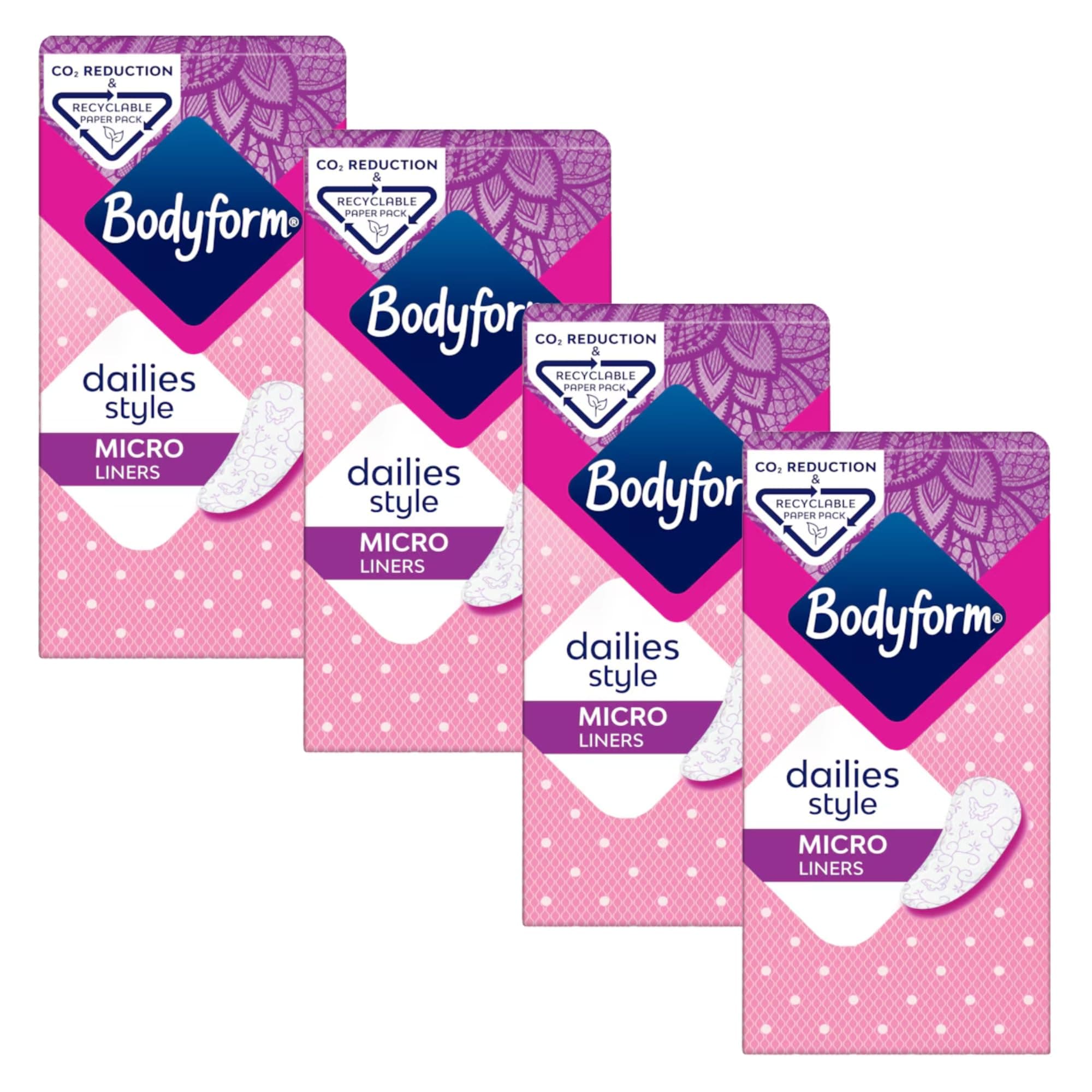 Pantyliners Micro 22 per Pack Case of 4