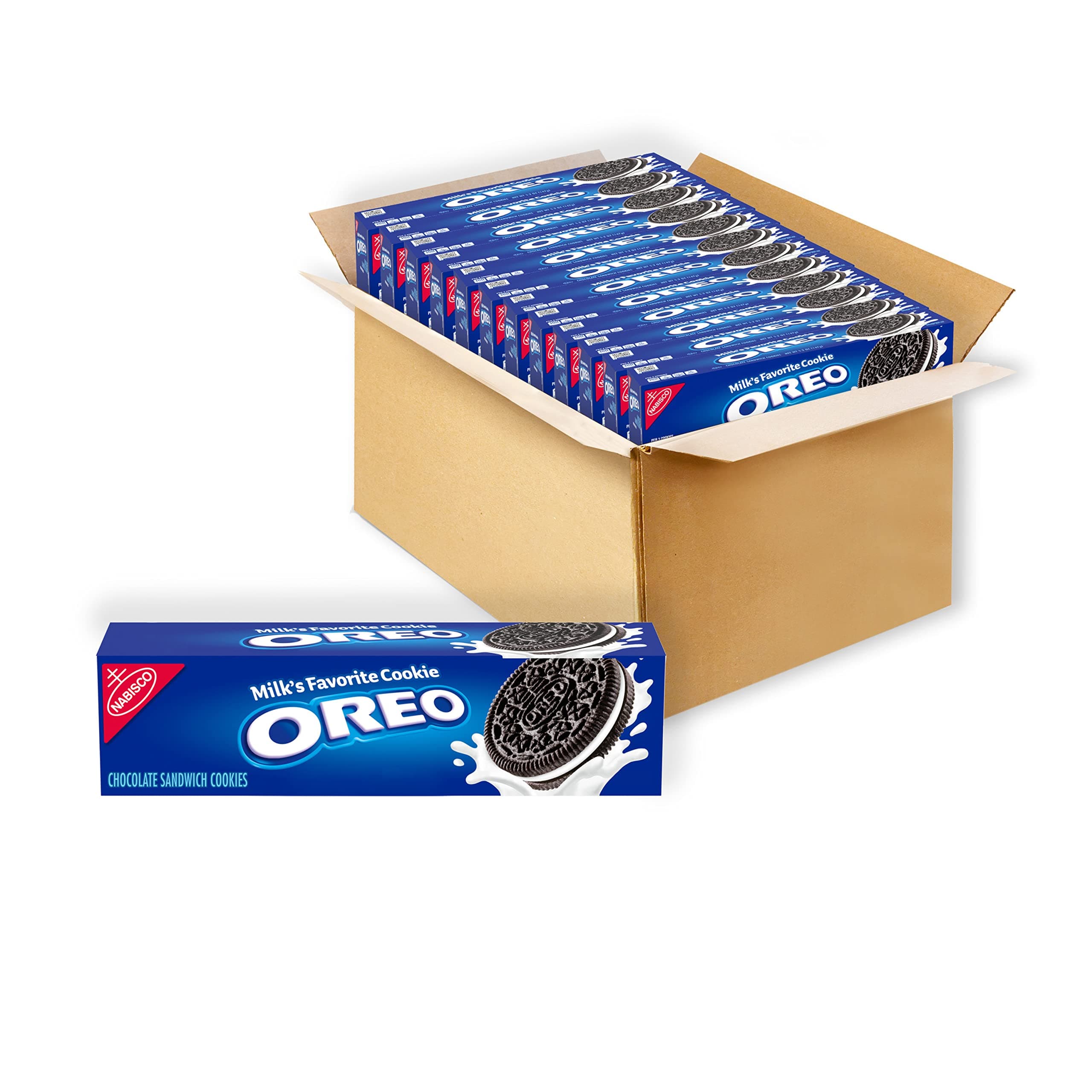 OREO Chocolate Sandwich Cookies, 12 - 5.25 oz Boxes