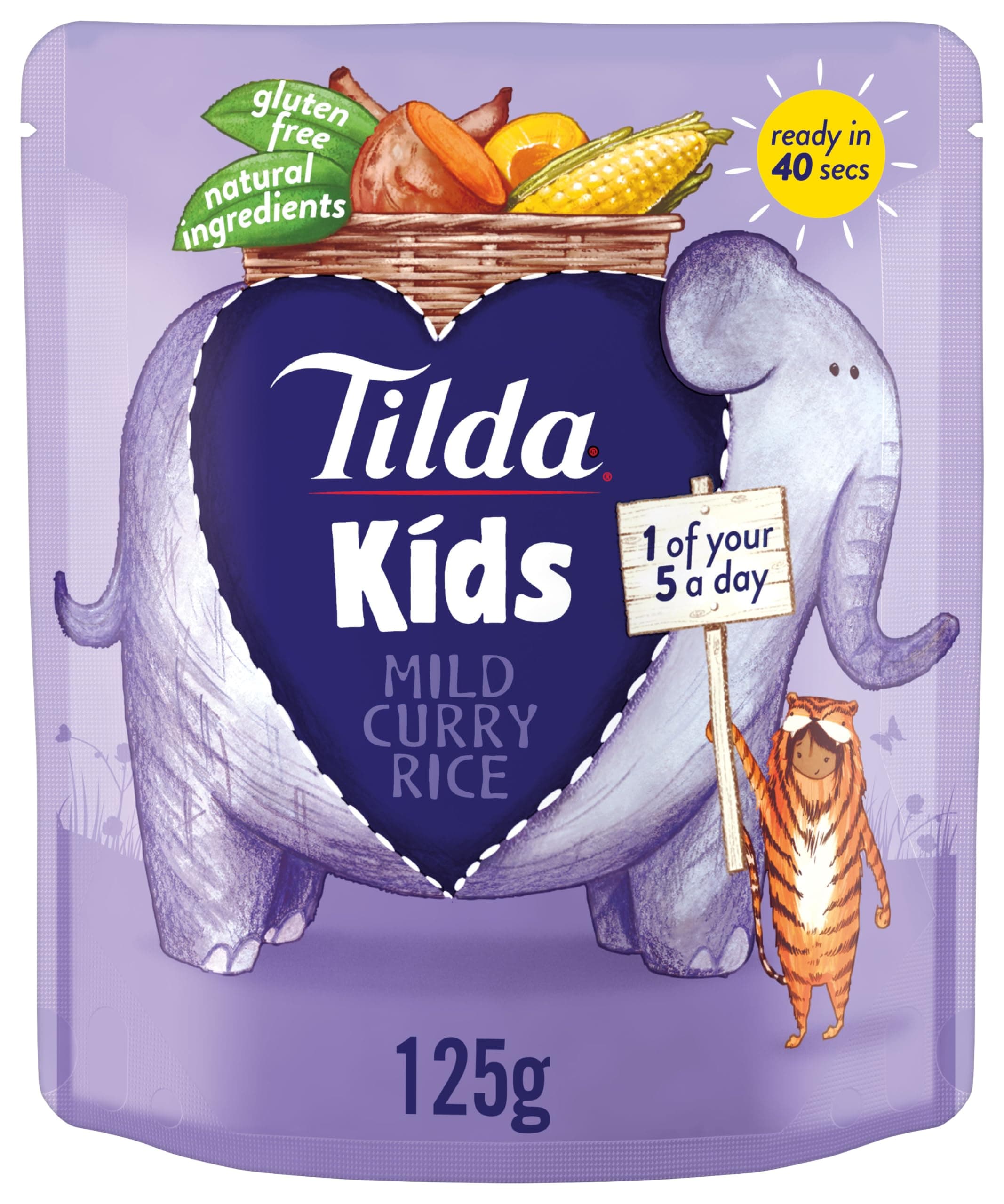 Tilda Kids Mild Curry Rice 125g