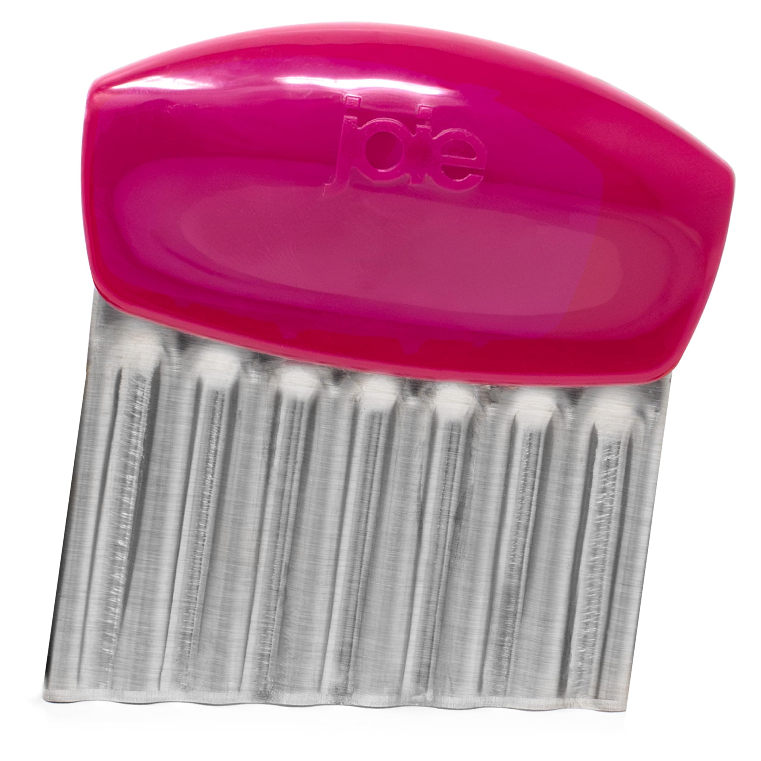 Joie Kitchen Gadgets Fruit and Vegetable Wavy Chopper Knife, Stainless Steel Blade, Colors Vary, 11 cm