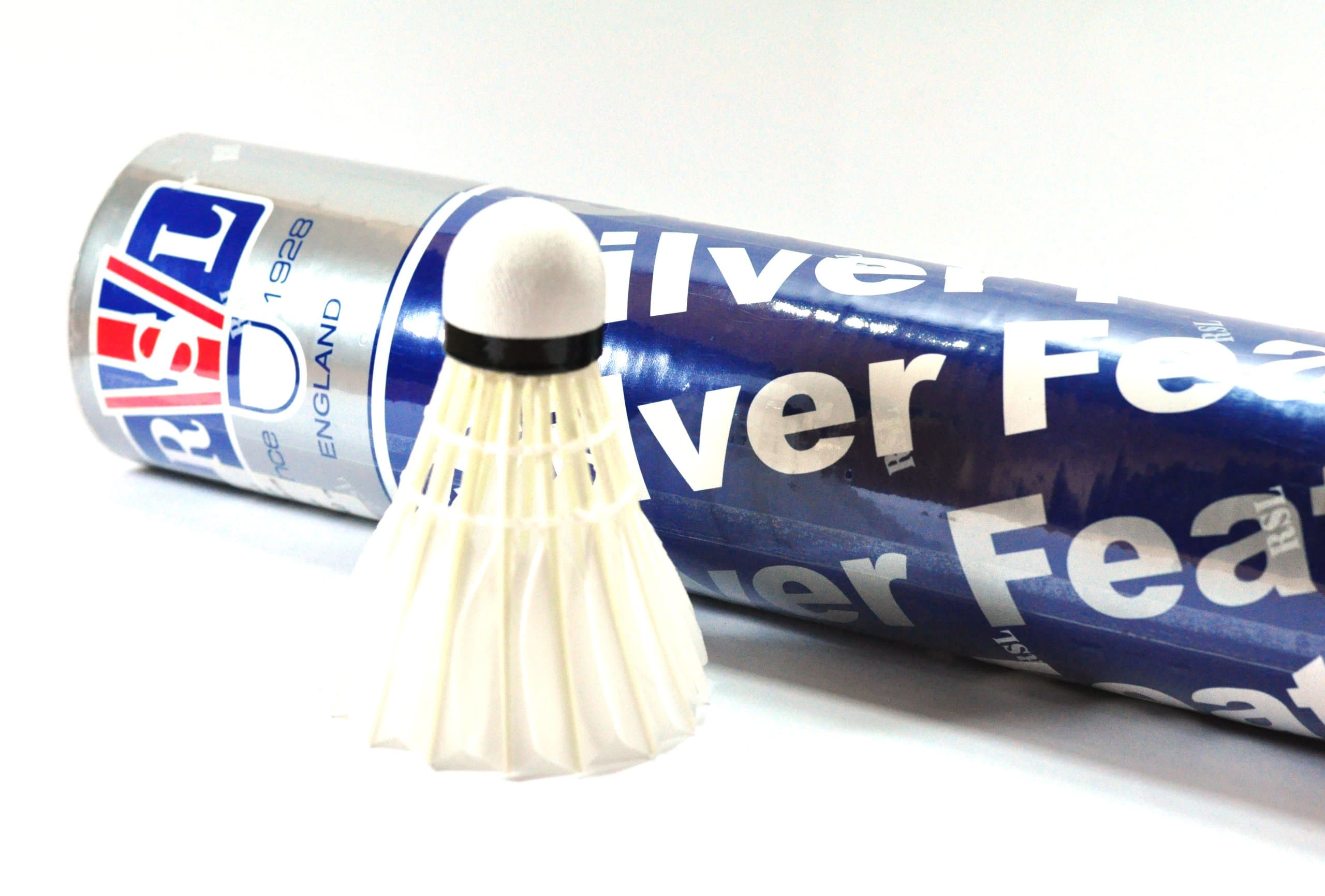 RSL Silver Feather Badminton Shuttlecock, 1 Dozen