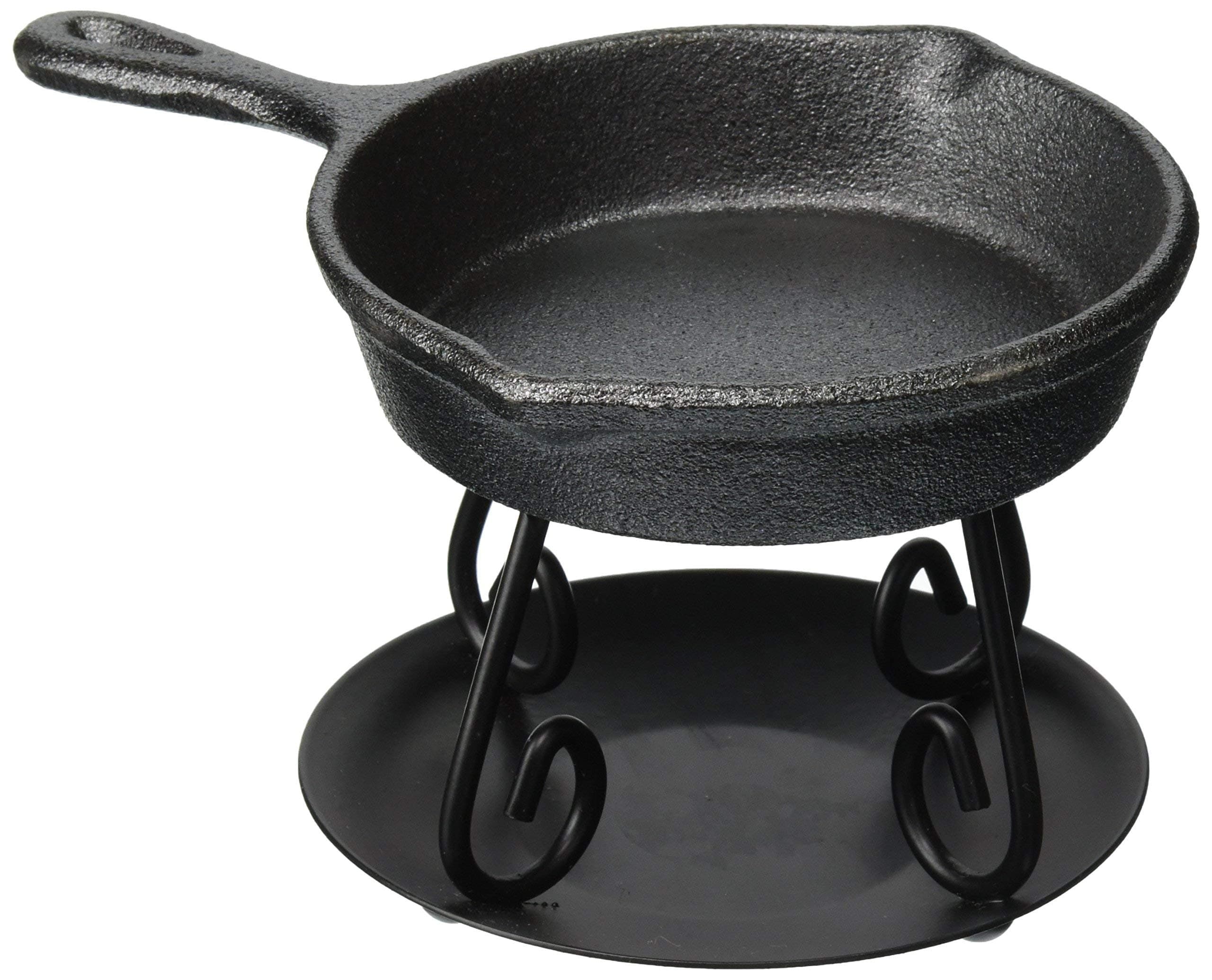 BRIGHT IDEAS Holiday Candle Wax Warmer Gift Pack, Cast Iron Melter, Cinnamon Buns Fragrance