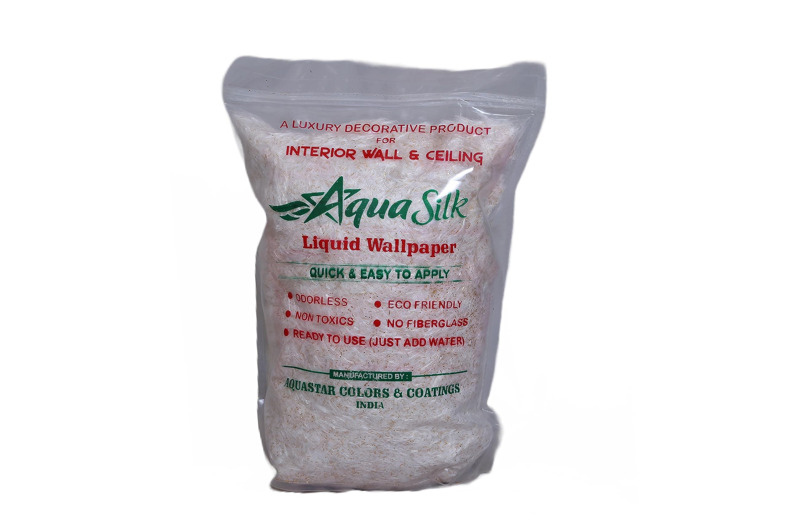 Aqua Silk Long Lasting Decortive Interior Liquid Wallpaper 101_Off White