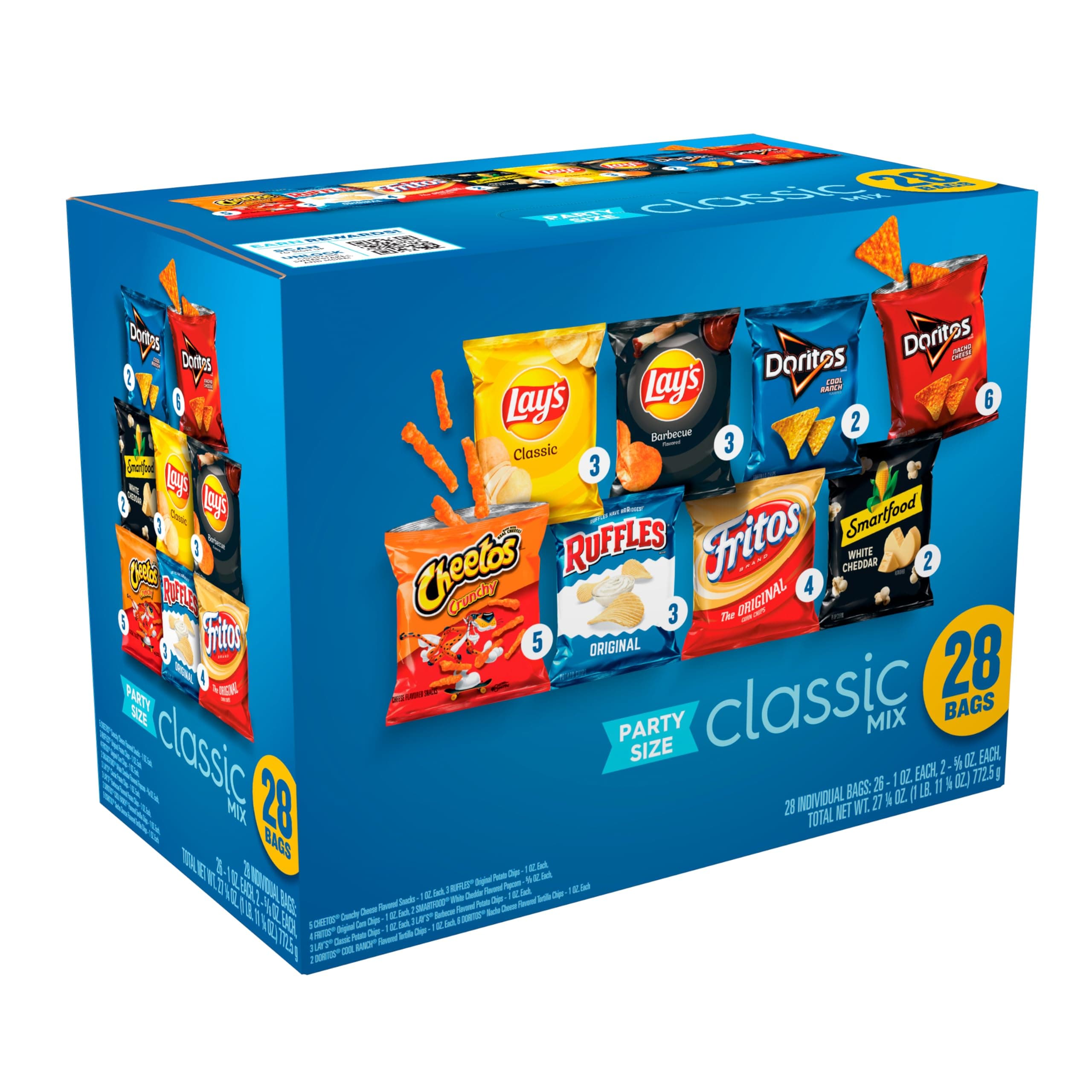 Frito-Lay Classic Mix Variety Pack Cube 28ct