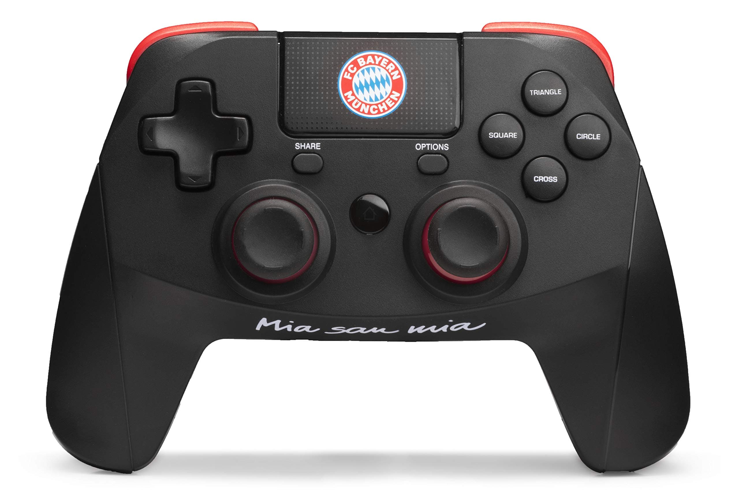 snakebyte FCB Wireless Pro Controller (PS4) - Officially licensed FC Bayern Munich Bluetooth Gamepad PlayStation 4 / PS4 Pro/Computer, PC/Analog Dual Joystick/Touchpad / 3.5mm jack plug
