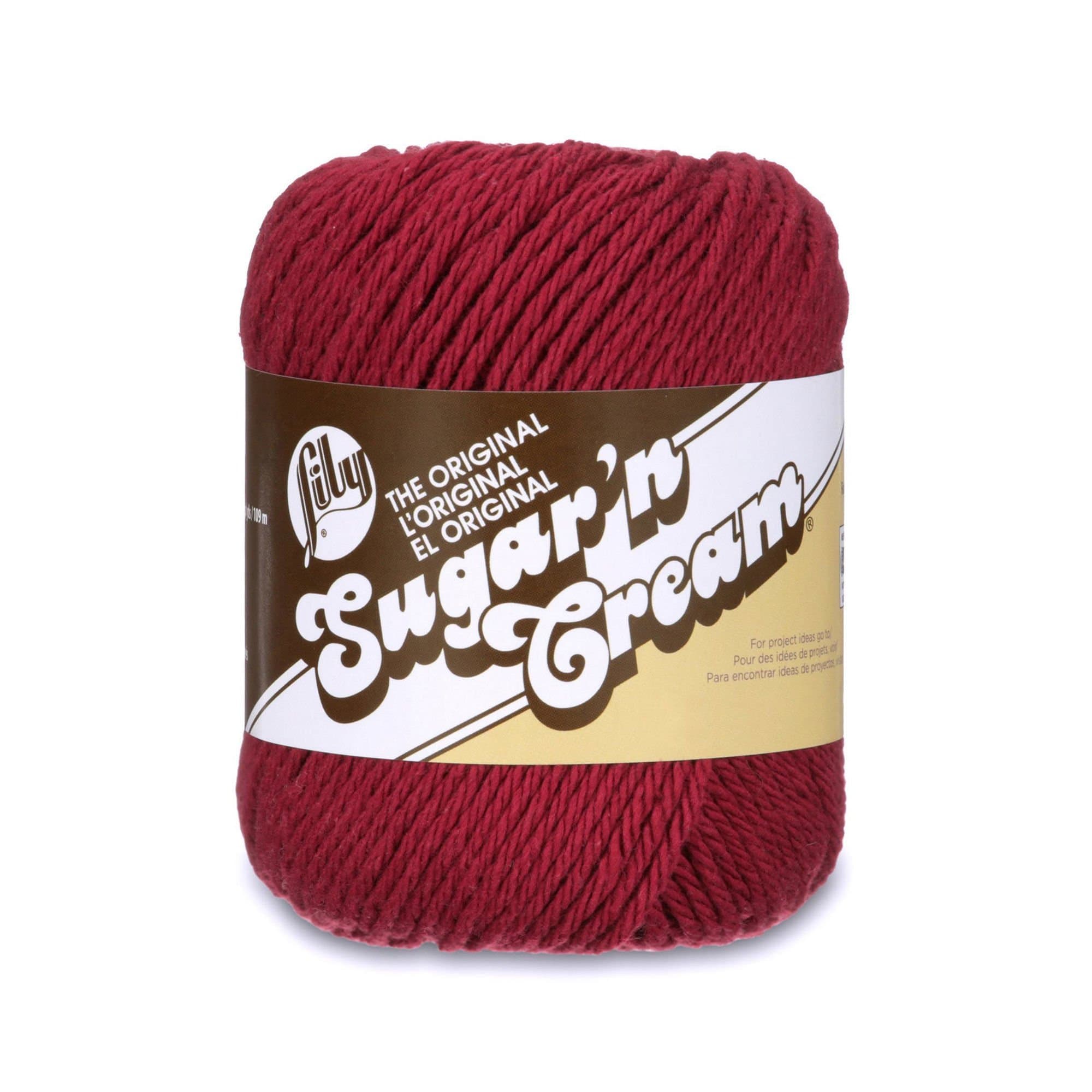Sugar 'N Cream Yarn-70.9g- Wine