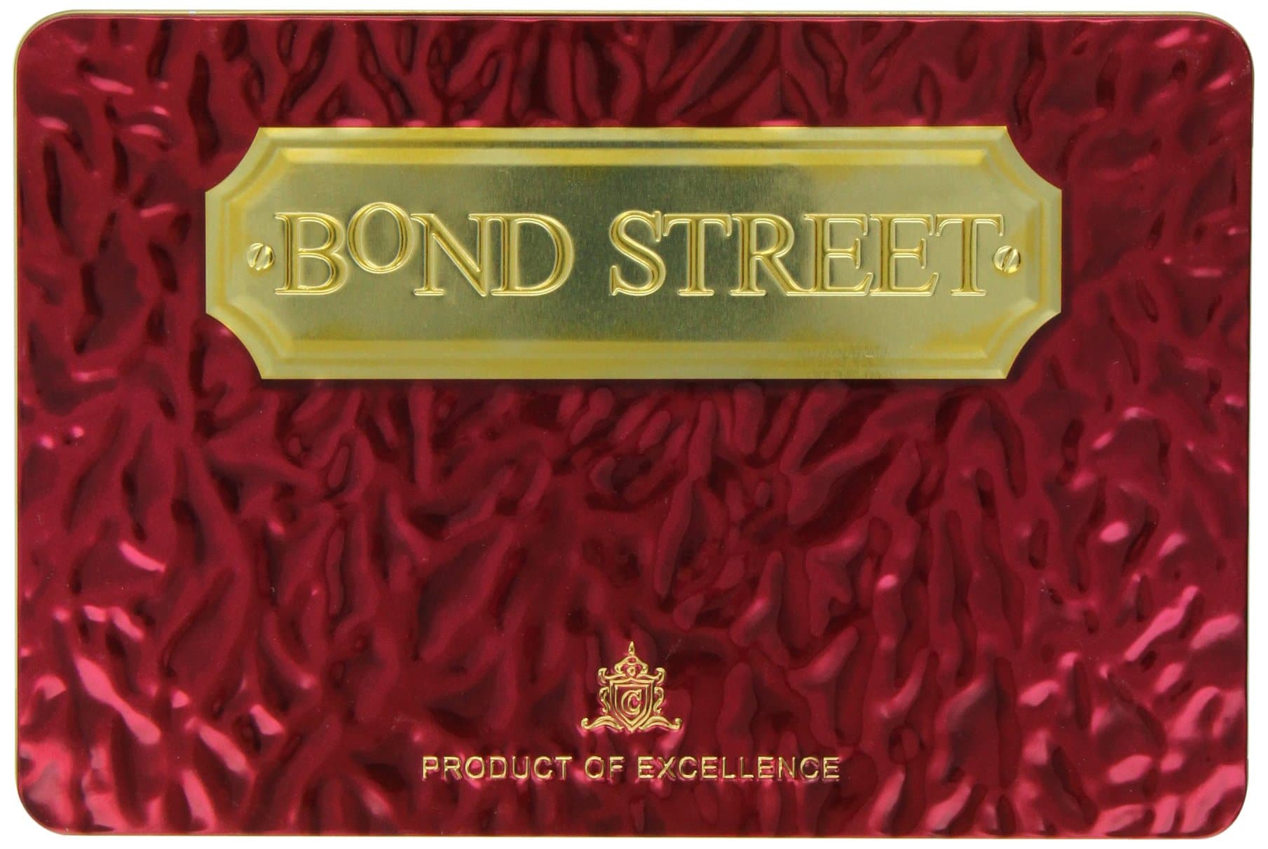 Bond Street Ruby Tin with Belgian Chocolate Biscuits 300 g