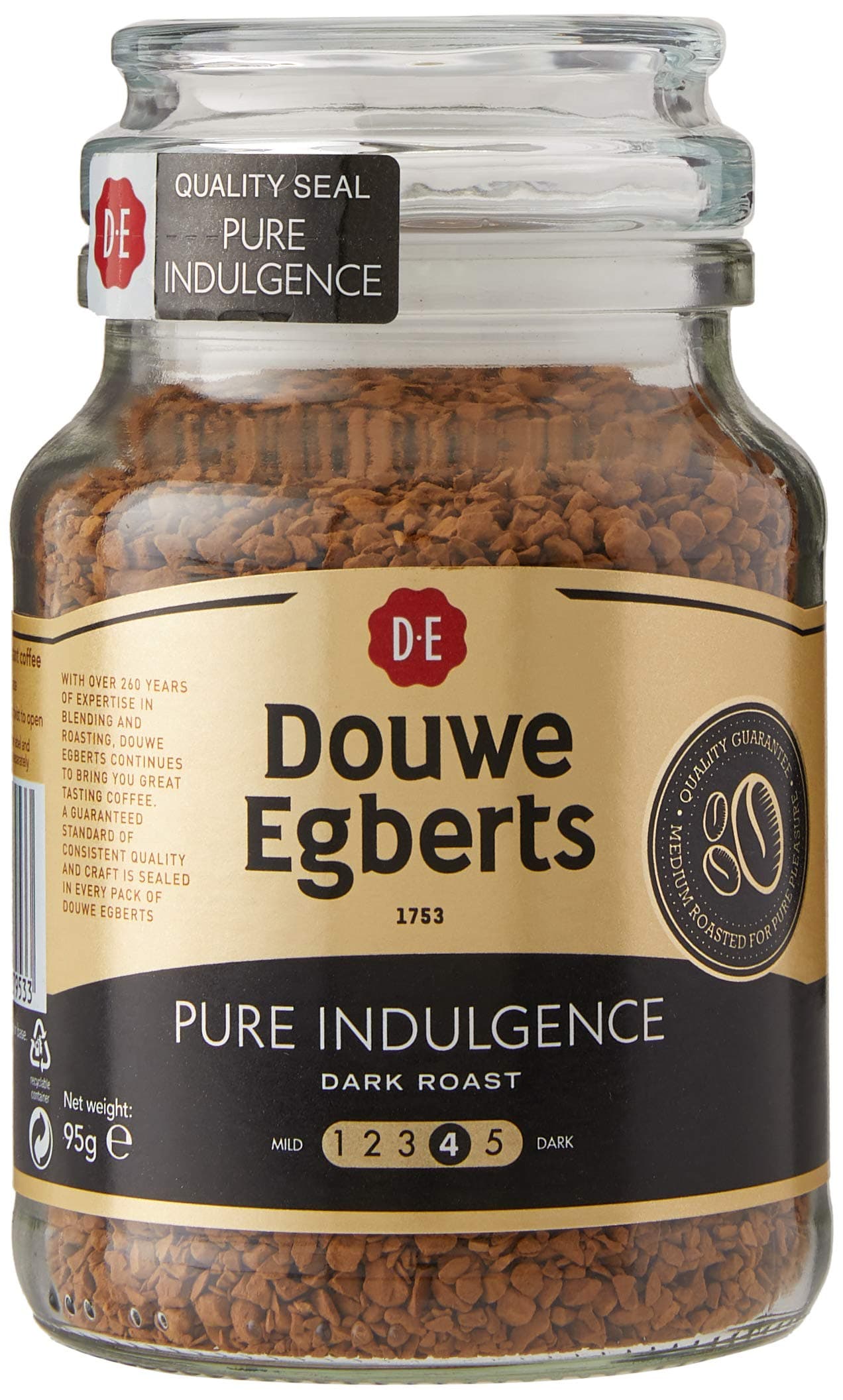 Douwe Egberts Pure Indulgence Instant Coffee 95 g