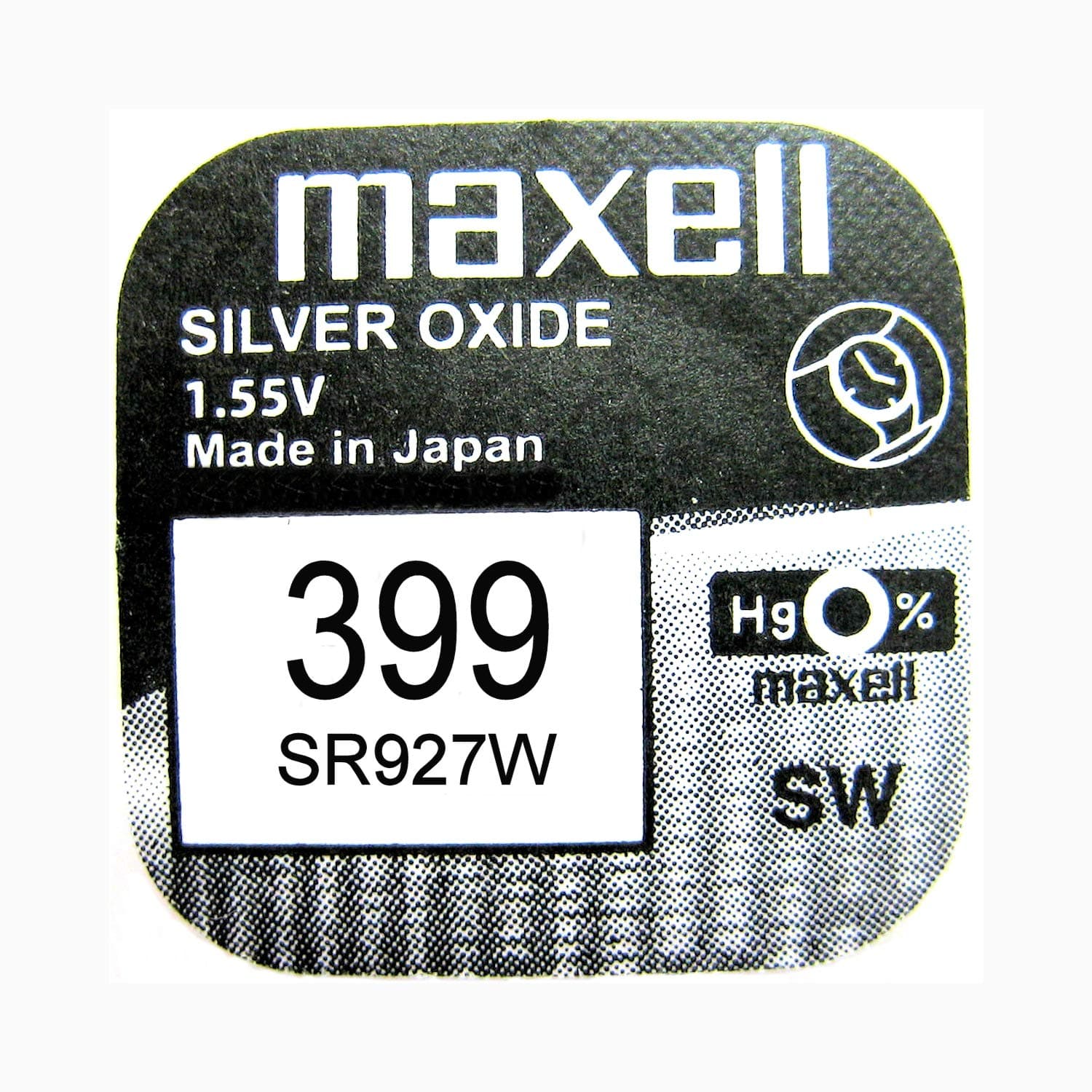 Maxell Silver Oxide 399 / SR927W Watch Battery