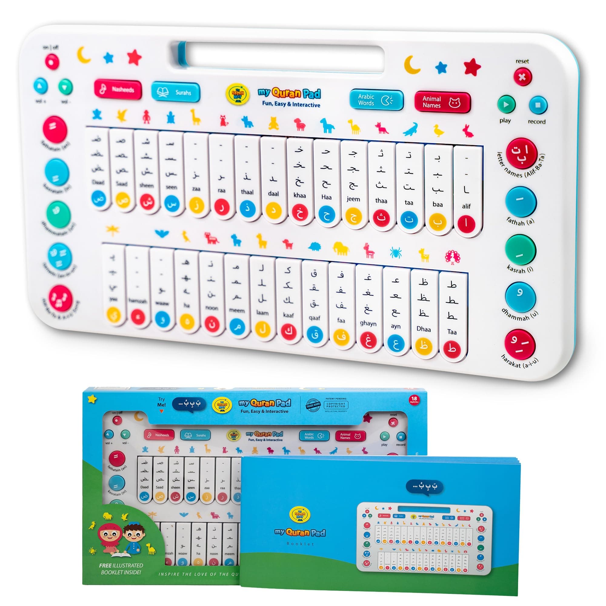 My Salah Mat My Quran Pad | Interactive Arabic Learning Pad for Kids