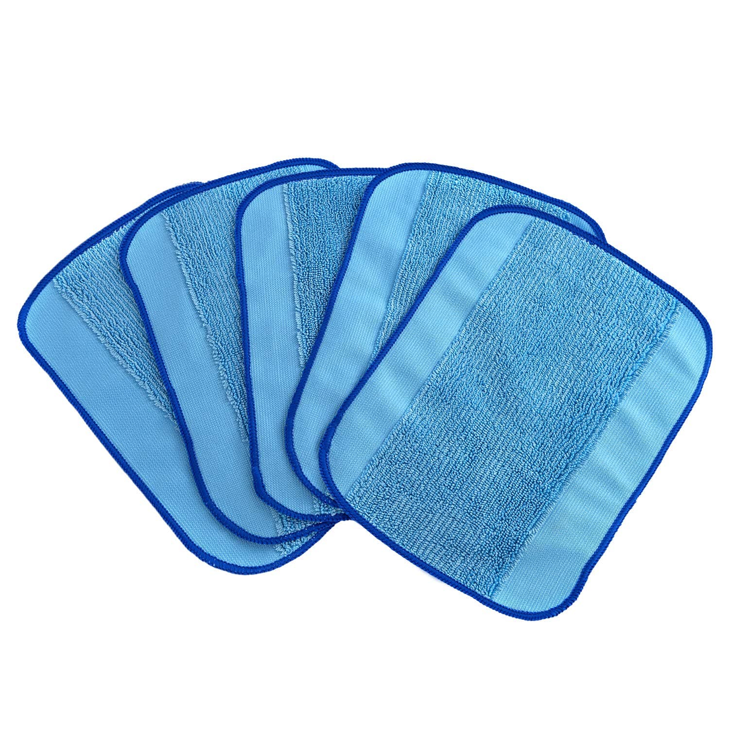 Anharluka 5-Pack Wet Microfiber Mopping Cloths, Washable & Reusable Mop Pads Fits iRobot Braava 380 380t 320 321 Mint 4200 4205 5200 5200C