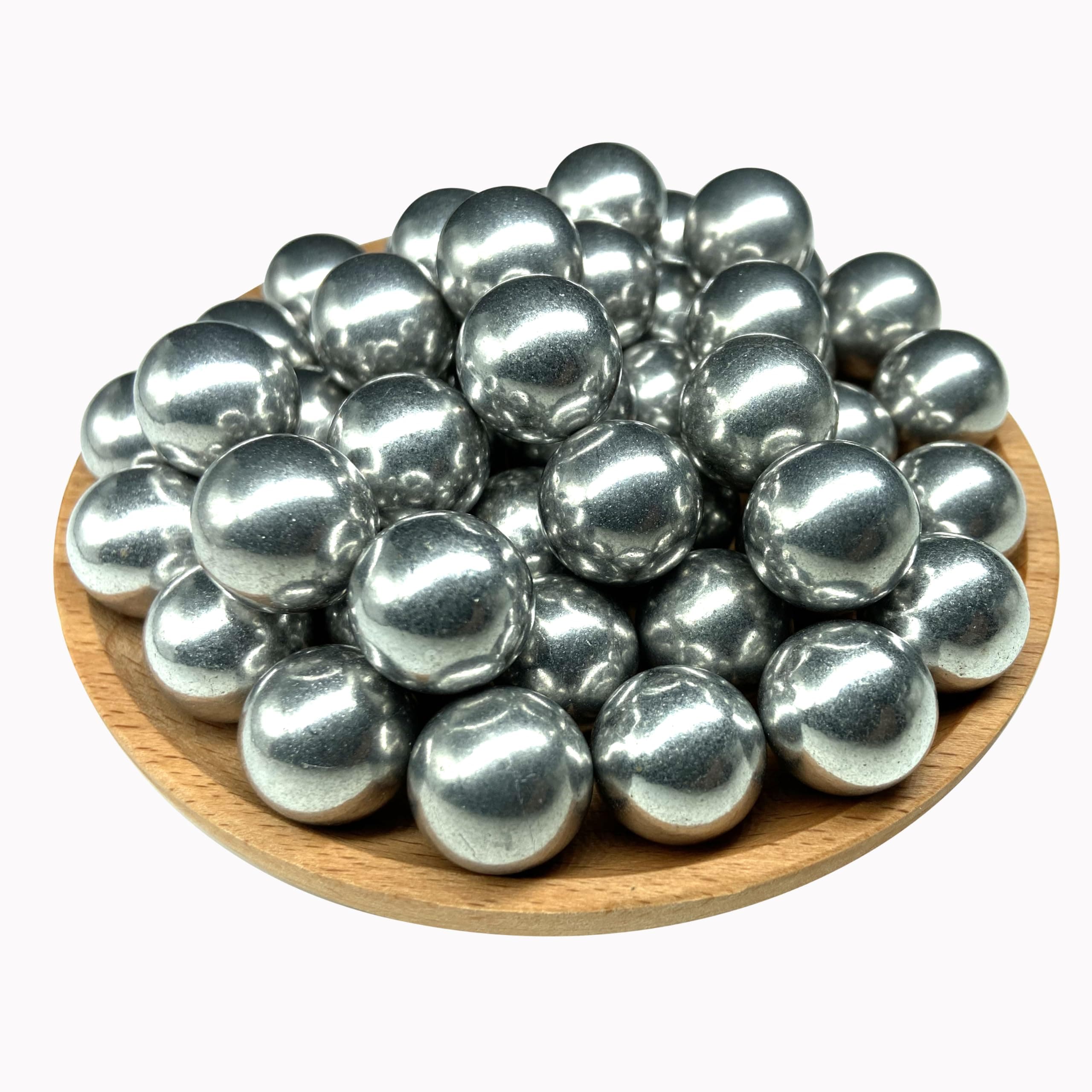 Alien Play 50 x 68 Caliber Self Defense Balls, Hard .68 Cal Aluminum Paintballs Fit for Byrna SD LE/TCR Salt Supply S2/Pistelle X-68, 7.3 Grams Solid Alu Balls for Home Defense and Plinking