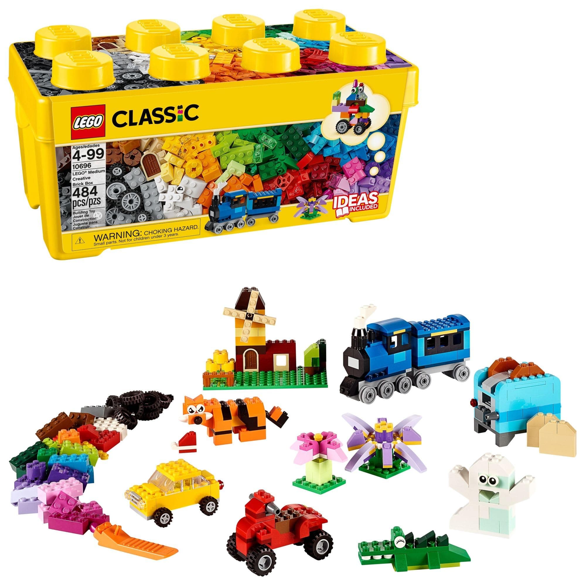 LEGO® Classic Medium Creative Brick Box 10696 Building Blocks Toy Set; Toys for Boys, Girls, and Kids (484 Pieces)