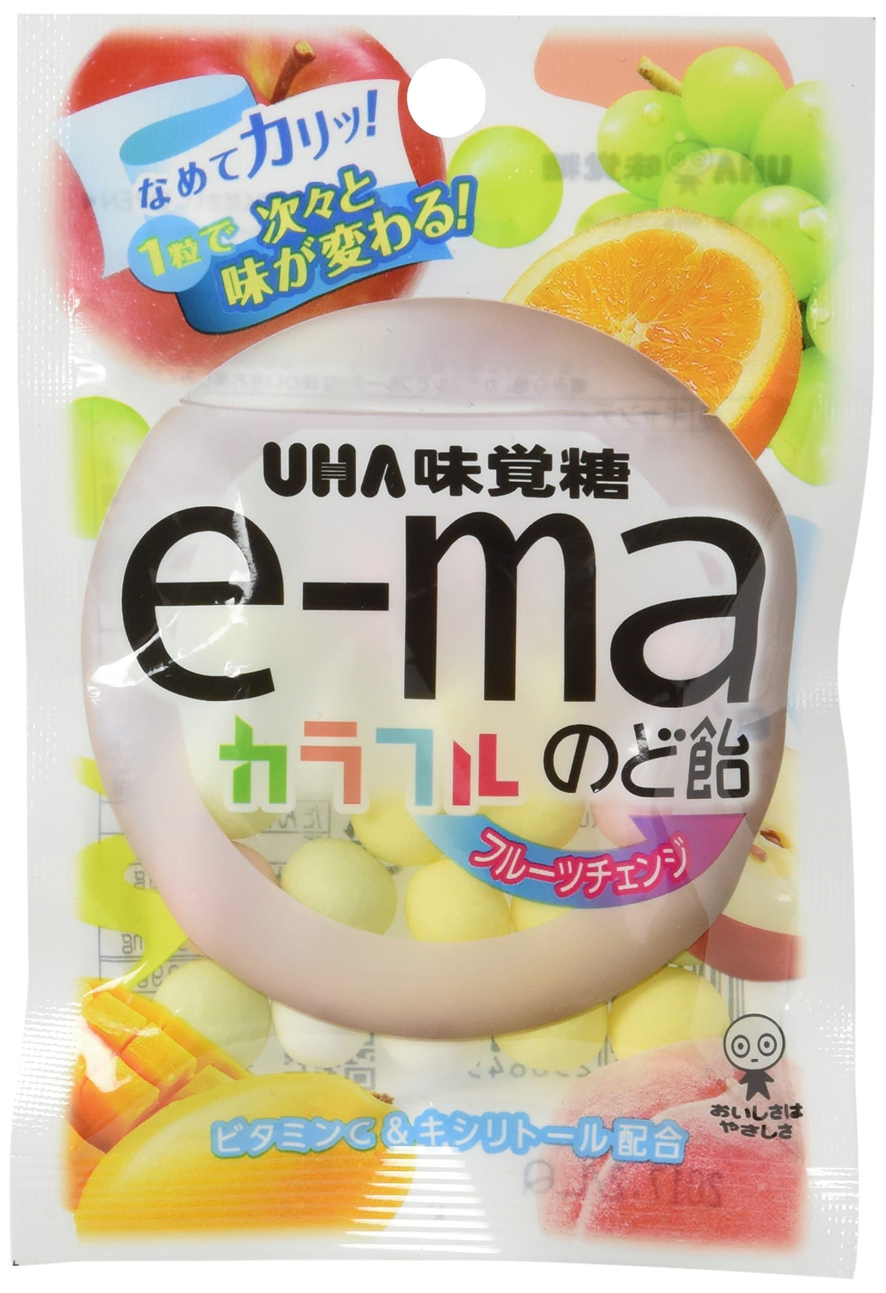 Taste sugar e-ma throat candy pouch colorful fruit change 28gX10 bags